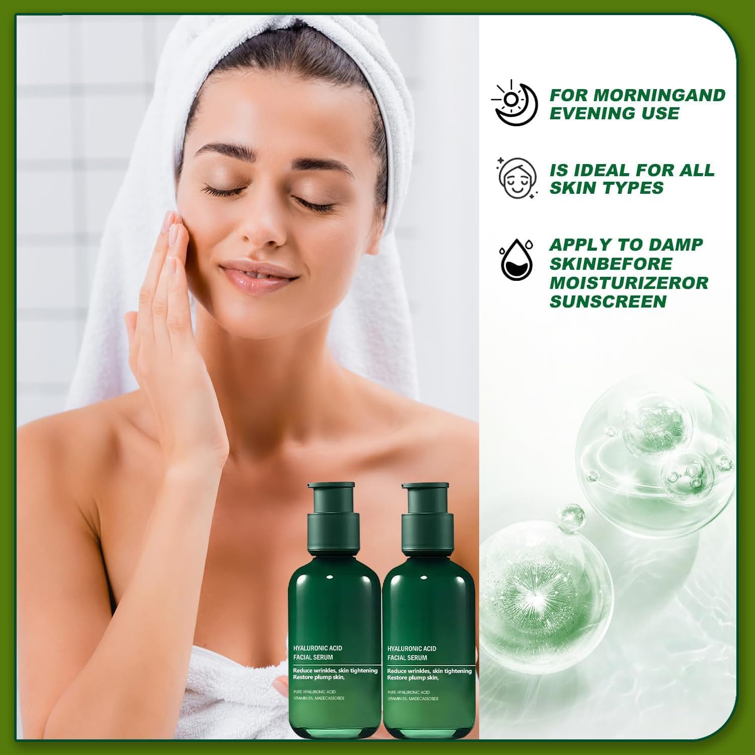 سيروم تجديد لشد البشرة من 3 قطع مصل مضاد للشيخوخة للوجه والرقبة مناسب لجميع انواع يساعد على شد وتنشيطها جاف، من تيريفي 4 سيروم تجديد لشد البشرة من 3 قطع مصل مضاد للشيخوخة للوجه والرقبة مناسب لجميع انواع يساعد على شد وتنشيطها جاف، من تيريفي - الصورة 4