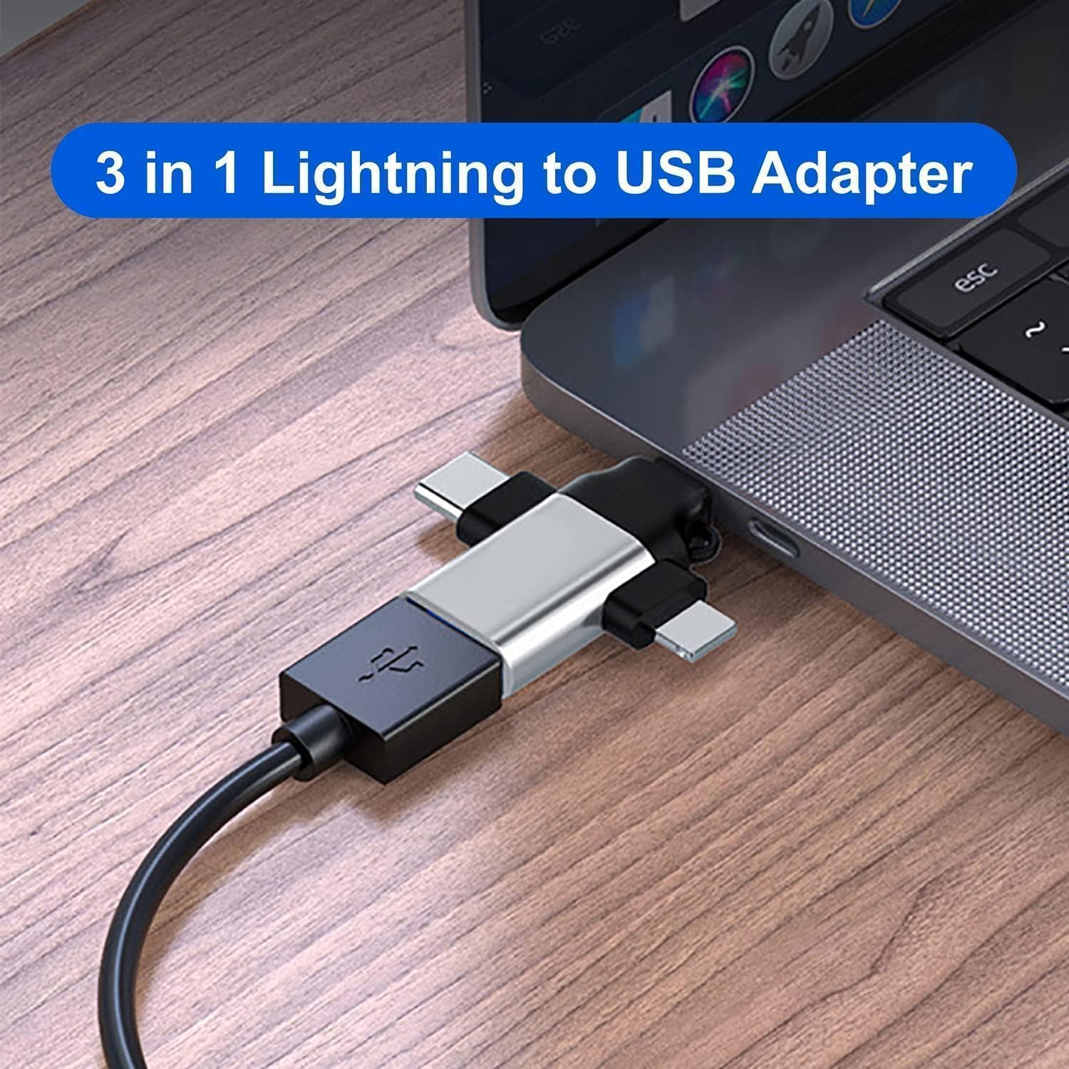 محول USB C الى لايتنينج من ابوتو، عالمي يو اس بي سي ذكر الى يو اس بي انثى مع منفذ لايتنينج، محول نقل بيانات وشحن عالي السرعة للاجهزة المحمولة، هيكل متين من الالومنيوم 5 محول USB C الى لايتنينج من ابوتو، عالمي يو اس بي سي ذكر الى يو اس بي انثى مع منفذ لايتنينج، محول نقل بيانات وشحن عالي السرعة للاجهزة المحمولة، هيكل متين من الالومنيوم - الصورة 5