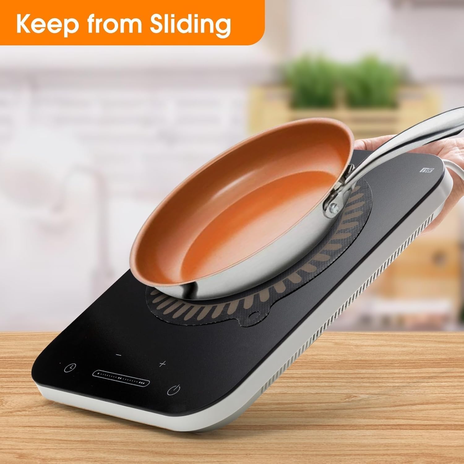 قطعتان من مفارش حماية سطح الموقد من السيليكون، مقاومة للحرارة للحرارة لمواقد الحث والطبخ العربي، وسادات امان لسطح الطاولة، غير قابلة للانزلاق وسهلة التنظيف (24 سم) 6 قطعتان من مفارش حماية سطح الموقد من السيليكون، مقاومة للحرارة للحرارة لمواقد الحث والطبخ العربي، وسادات امان لسطح الطاولة، غير قابلة للانزلاق وسهلة التنظيف (24 سم) - الصورة 6