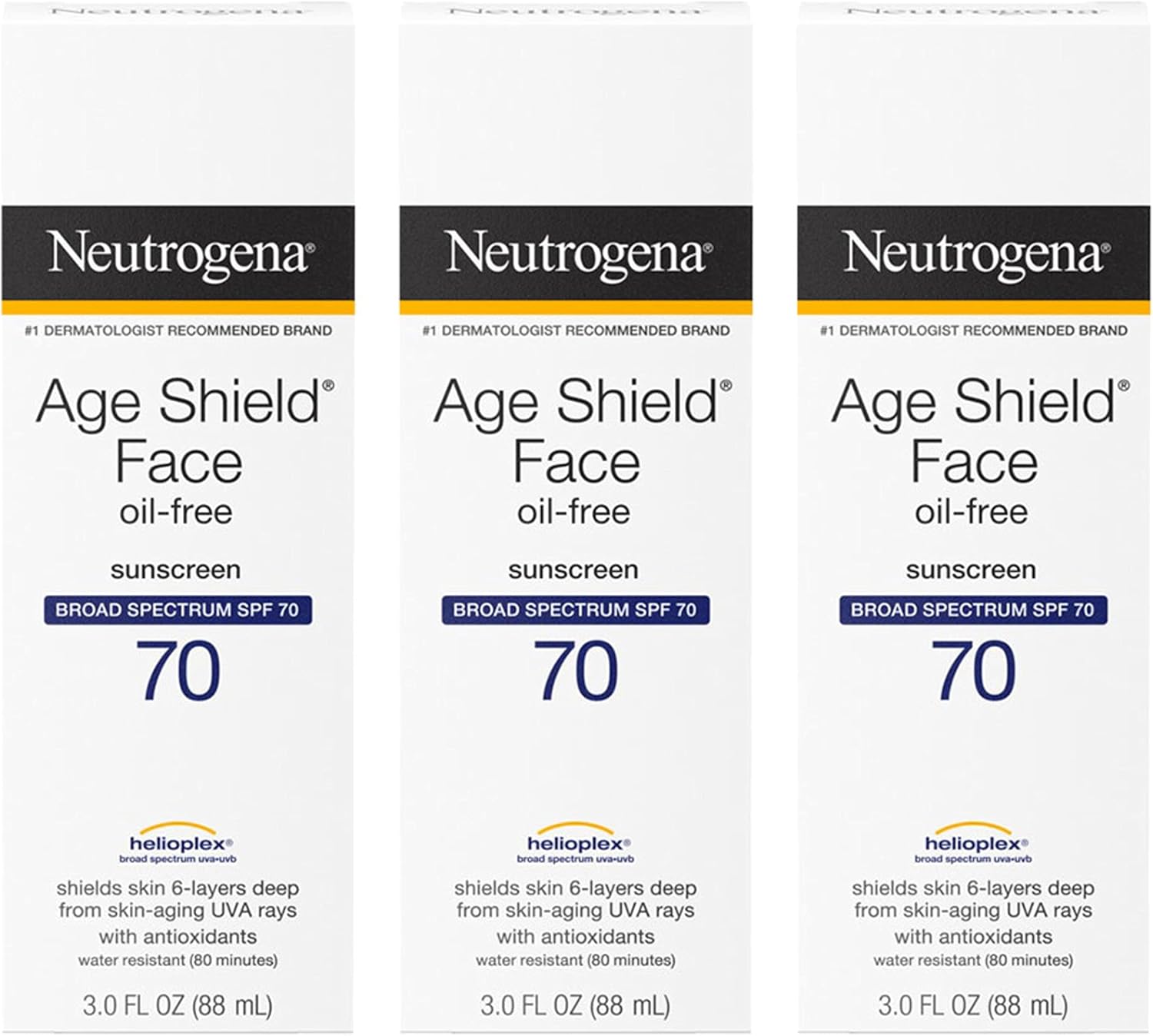 لوشن واقي الشمس للوجه إيج شيلد من نيتروجينا مع طيف واسع بعامل وقاية أشعة 70 شمسي مرطب لا يسد المسام للمساعدة في منع علامات تقدم السن خالٍ حمض بارا أمينو بنزويك 90 مل عبوة 3 قطع، مننيوتريجينا 1 لوشن واقي الشمس للوجه إيج شيلد من نيتروجينا مع طيف واسع بعامل وقاية أشعة 70 شمسي مرطب لا يسد المسام للمساعدة في منع علامات تقدم السن خالٍ حمض بارا أمينو بنزويك 90 مل عبوة 3 قطع، مننيوتريجينا