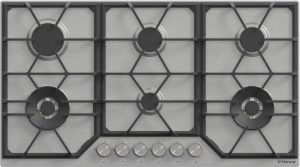 موقد غاز مدمج بـ6 شعلات مقاس 87 × 52 سم، شعلة اوتوماتيكية، أمان تام، سهل التنظيف، شديد التحمل من ستار واي