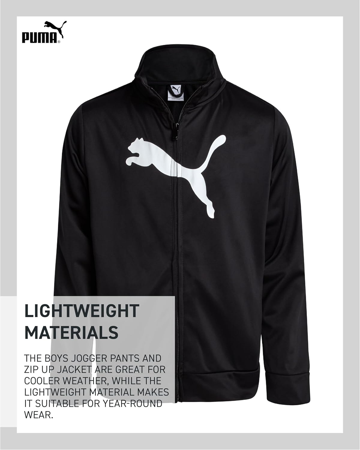 طقم سروال للأولاد - طقم ملابس رياضية من التريكو مكون من قطعتين؛ سويت شيرت بسحاب وسروال رياضي اكتيف - طقم ملابس رياضية للأولاد (4-16) من بوما 4 طقم سروال للأولاد - طقم ملابس رياضية من التريكو مكون من قطعتين؛ سويت شيرت بسحاب وسروال رياضي اكتيف - طقم ملابس رياضية للأولاد (4-16) من بوما - الصورة 4