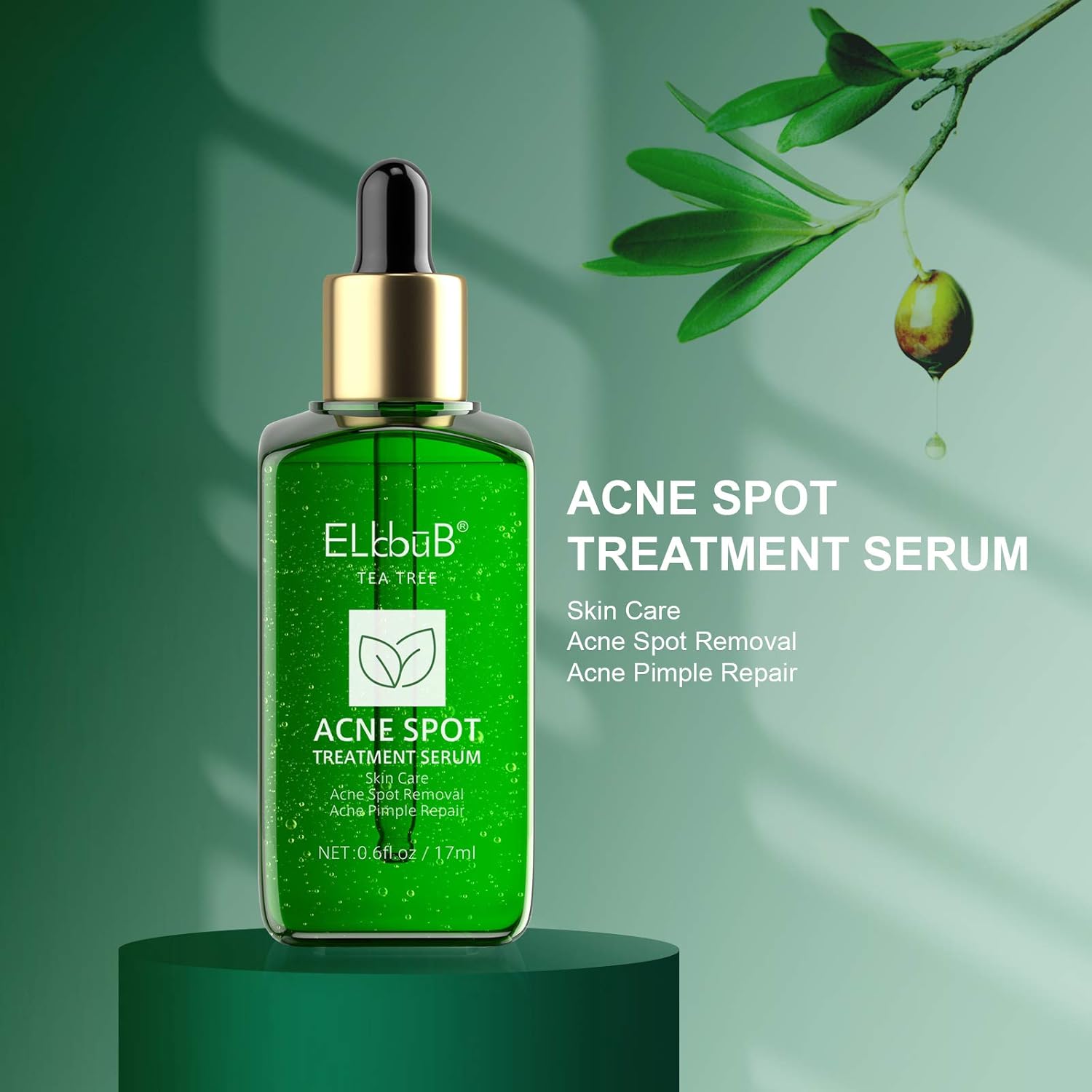 ال بوب مصل علاجات حب الشباب لعلاج بقع حب الشباب، مصل البشرة الشفافة لشجرة الشاي لإزالة حب الشباب الشديد والكسر والبثور وإصلاح البشرة 2 ال بوب مصل علاجات حب الشباب لعلاج بقع حب الشباب، مصل البشرة الشفافة لشجرة الشاي لإزالة حب الشباب الشديد والكسر والبثور وإصلاح البشرة - الصورة 2