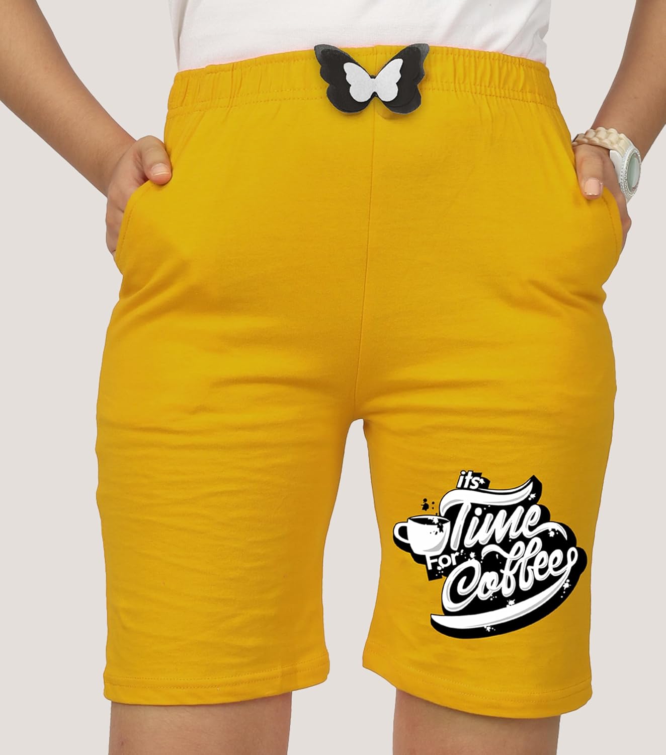 شورتات قطن مطبوعة بجيب وفيونكة للبنات من كيدا كيدز - شورتات بقصة عادية مع خصر مطاطي، متعددة الألوان (عبوة من 3 قطع) 8 شورتات قطن مطبوعة بجيب وفيونكة للبنات من كيدا كيدز - شورتات بقصة عادية مع خصر مطاطي، متعددة الألوان (عبوة من 3 قطع) - الصورة 8