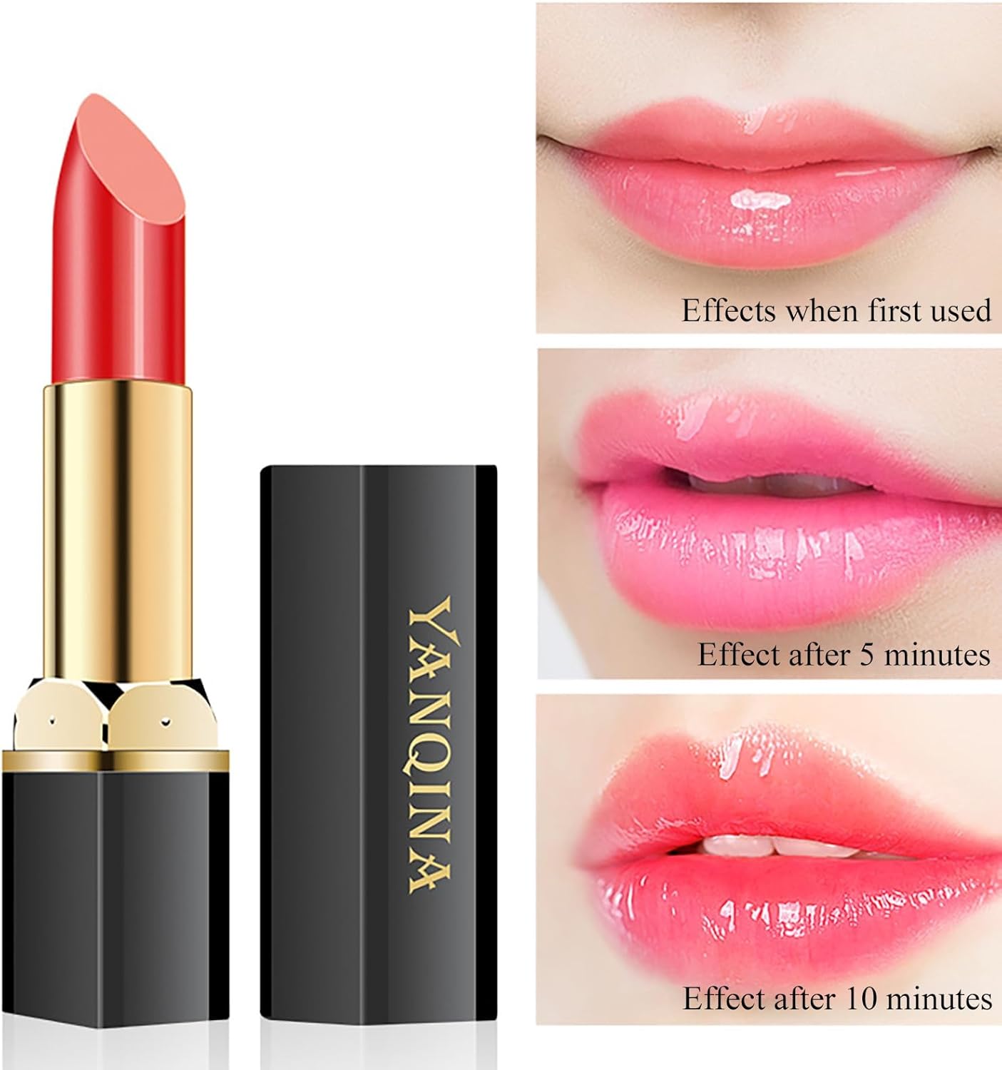 مجموعة أحمر شفاه جيلي كريستالي مرطب سحري متغير اللون طبيعي للنساء بلسمة نهائية ساتان وتركيبة مرطبة بزيت الأرجان وفيتامين E، أحمر كرزي 3 مجموعة أحمر شفاه جيلي كريستالي مرطب سحري متغير اللون طبيعي للنساء بلسمة نهائية ساتان وتركيبة مرطبة بزيت الأرجان وفيتامين E، أحمر كرزي - الصورة 3