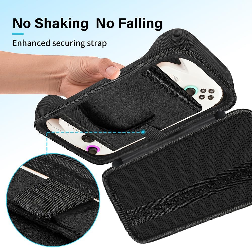 Cochanvie Carrying Case Compatible with ASUS ROG Xbox Ally/ Xbox Ally X 2025, with Mesh Pocket & Built-in Stand for Console and Accessories 7 Cochanvie Carrying Case Compatible with ASUS ROG Xbox Ally/ Xbox Ally X 2025, with Mesh Pocket & Built-in Stand for Console and Accessories - الصورة 7