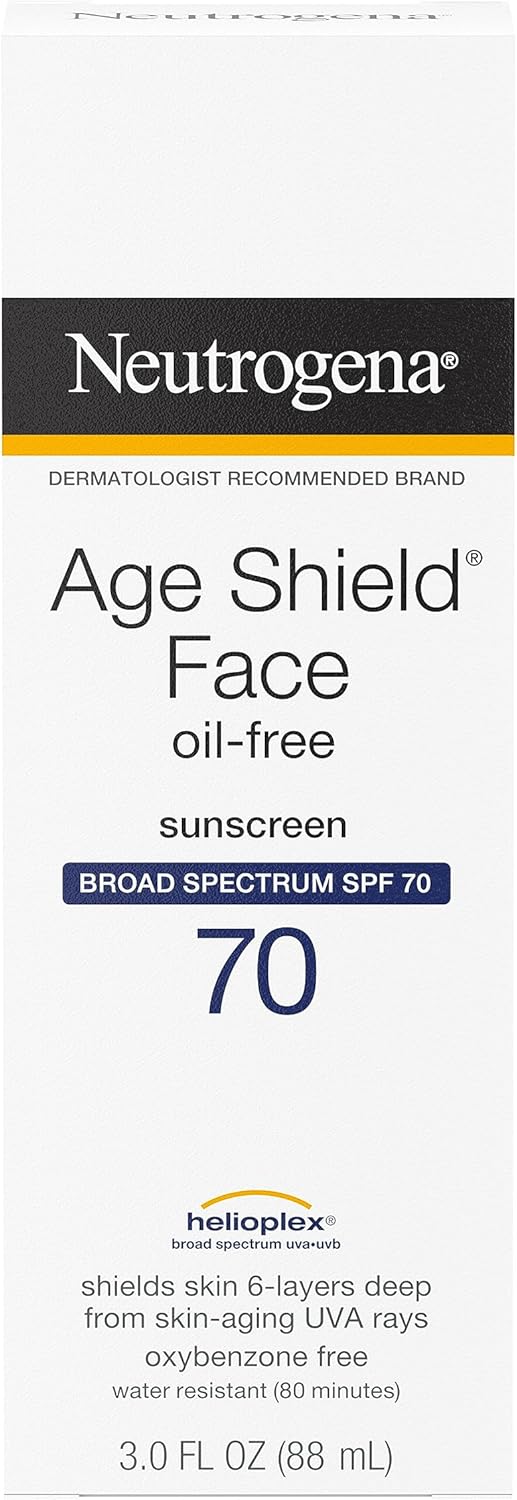 لوشن واقي الشمس للوجه إيج شيلد من نيتروجينا مع طيف واسع بعامل وقاية أشعة 70 شمسي مرطب لا يسد المسام للمساعدة في منع علامات تقدم السن خالٍ حمض بارا أمينو بنزويك 90 مل عبوة 3 قطع، مننيوتريجينا 2 لوشن واقي الشمس للوجه إيج شيلد من نيتروجينا مع طيف واسع بعامل وقاية أشعة 70 شمسي مرطب لا يسد المسام للمساعدة في منع علامات تقدم السن خالٍ حمض بارا أمينو بنزويك 90 مل عبوة 3 قطع، مننيوتريجينا - الصورة 2