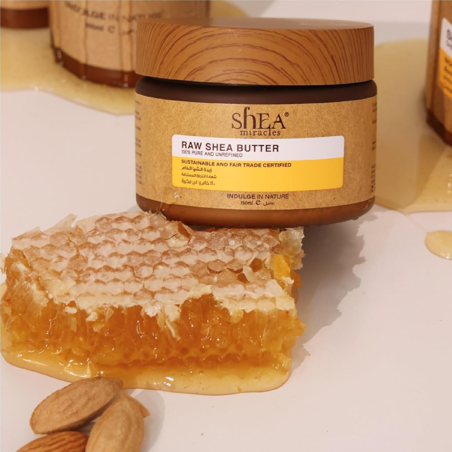 زبدة للجسم من شيا ميراكلز مغذية للبشرة الحساسة، خام وغير مكررة، 150 مل 3 زبدة للجسم من شيا ميراكلز مغذية للبشرة الحساسة، خام وغير مكررة، 150 مل - الصورة 3