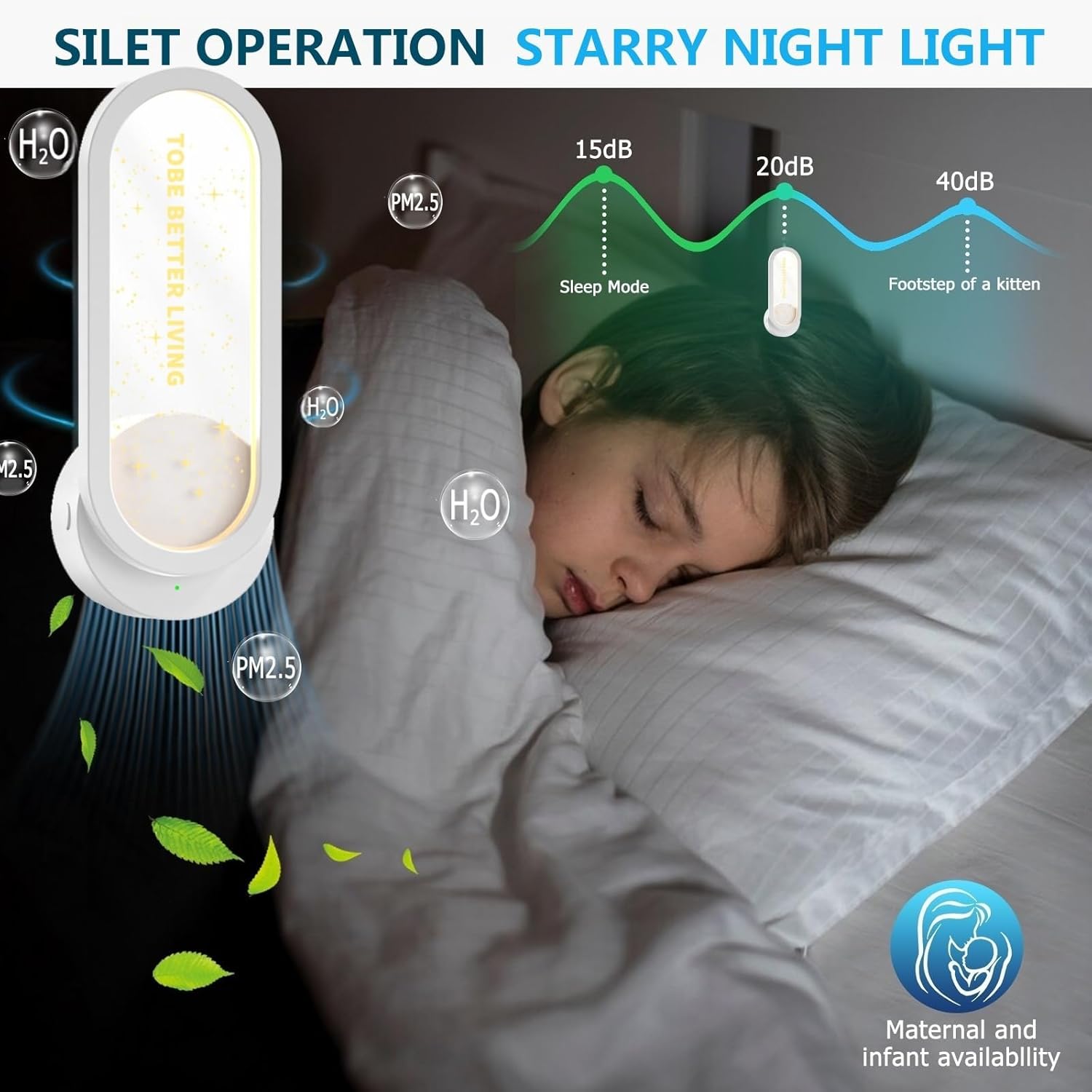 منقي هواء بقابس مع ضوء ليلي - معطر هواء ايوني للمنزل، يزيل رائحة الحيوانات الاليفة ورائحة المطبخ ودخان الغبار - مولد ايونات سالبة محمولة، ابيض 2 منقي هواء بقابس مع ضوء ليلي - معطر هواء ايوني للمنزل، يزيل رائحة الحيوانات الاليفة ورائحة المطبخ ودخان الغبار - مولد ايونات سالبة محمولة، ابيض - الصورة 2