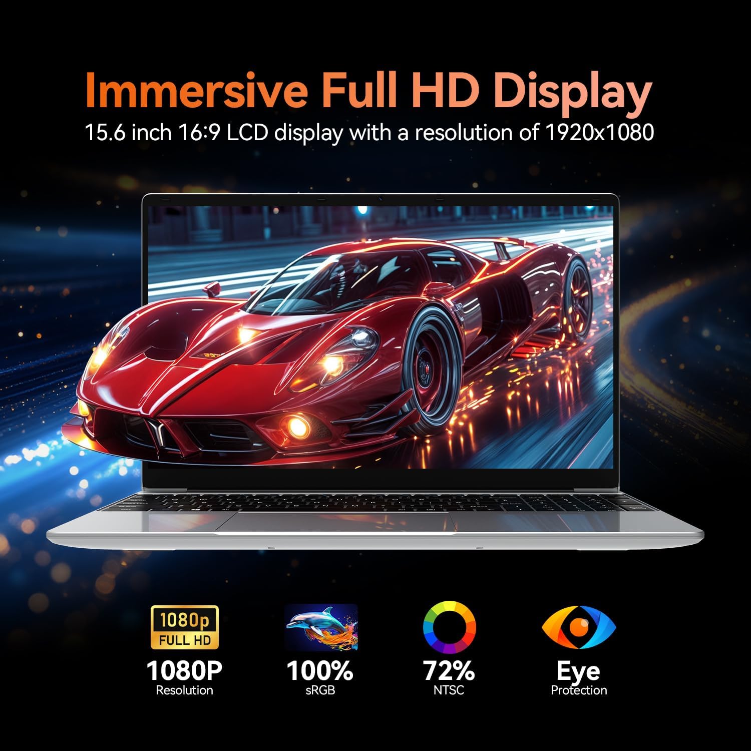 لابتوب جيزون بشاشة 15.6 انش ومعالج انتل 12 رباعي النواة N100 (حتى 3.4GHz) وRAM LPDDR4 16GB وSSD 1TB و2K FHD IPS وواي فاي 2.4G/5G وكاميرا ويب ونوع C وبطارية كبيرة السعة 3 لابتوب جيزون بشاشة 15.6 انش ومعالج انتل 12 رباعي النواة N100 (حتى 3.4GHz) وRAM LPDDR4 16GB وSSD 1TB و2K FHD IPS وواي فاي 2.4G/5G وكاميرا ويب ونوع C وبطارية كبيرة السعة - الصورة 3