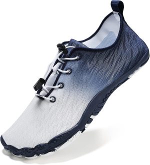 حذاء مائي بيرفوت للرجال والنساء من اس واي كيه تي سريع الجفاف ومضاد للانزلاق وناعم للسباحة والرياضات المائية الخارجية والشاطئ وركوب الأمواج والغوص والمشي لمسافات طويلة واليوغا
