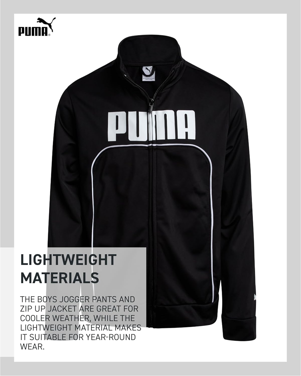 بدلة رياضية للأولاد من بوما – خامة التريكو، قطعتين 4 بدلة رياضية للأولاد من بوما – خامة التريكو، قطعتين - الصورة 4