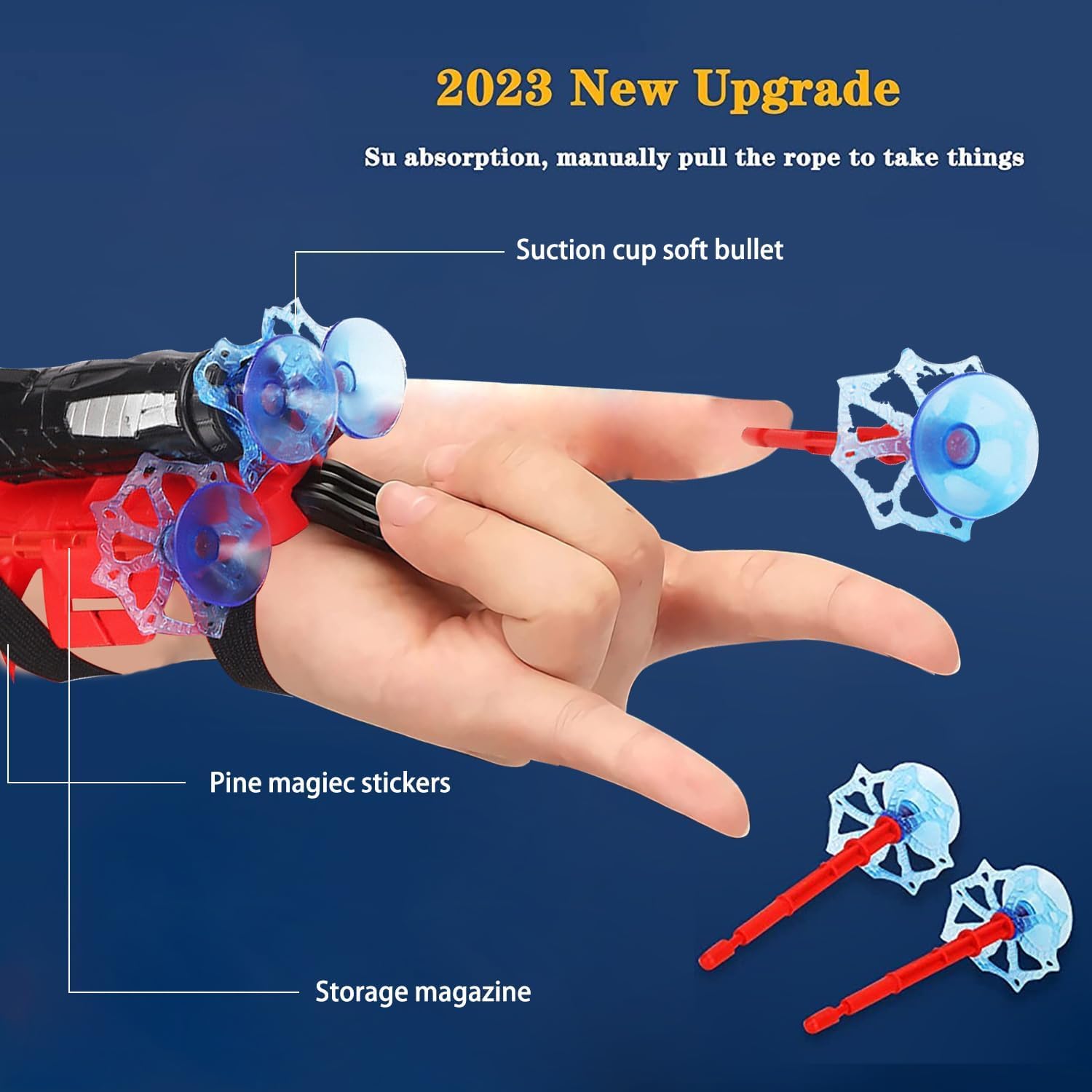 قفازات قاذف سبايدرمان مكونة من قطعتين اكس سبرينج مجموعة العاب اطلاق البطل على المعصم للاطفال قاذفة العنكبوت والمعصم لعبة للمعصم زي تنكري للبطل هدية زجاج ألوان متعددة 3 قفازات قاذف سبايدرمان مكونة من قطعتين اكس سبرينج مجموعة العاب اطلاق البطل على المعصم للاطفال قاذفة العنكبوت والمعصم لعبة للمعصم زي تنكري للبطل هدية زجاج ألوان متعددة - الصورة 3