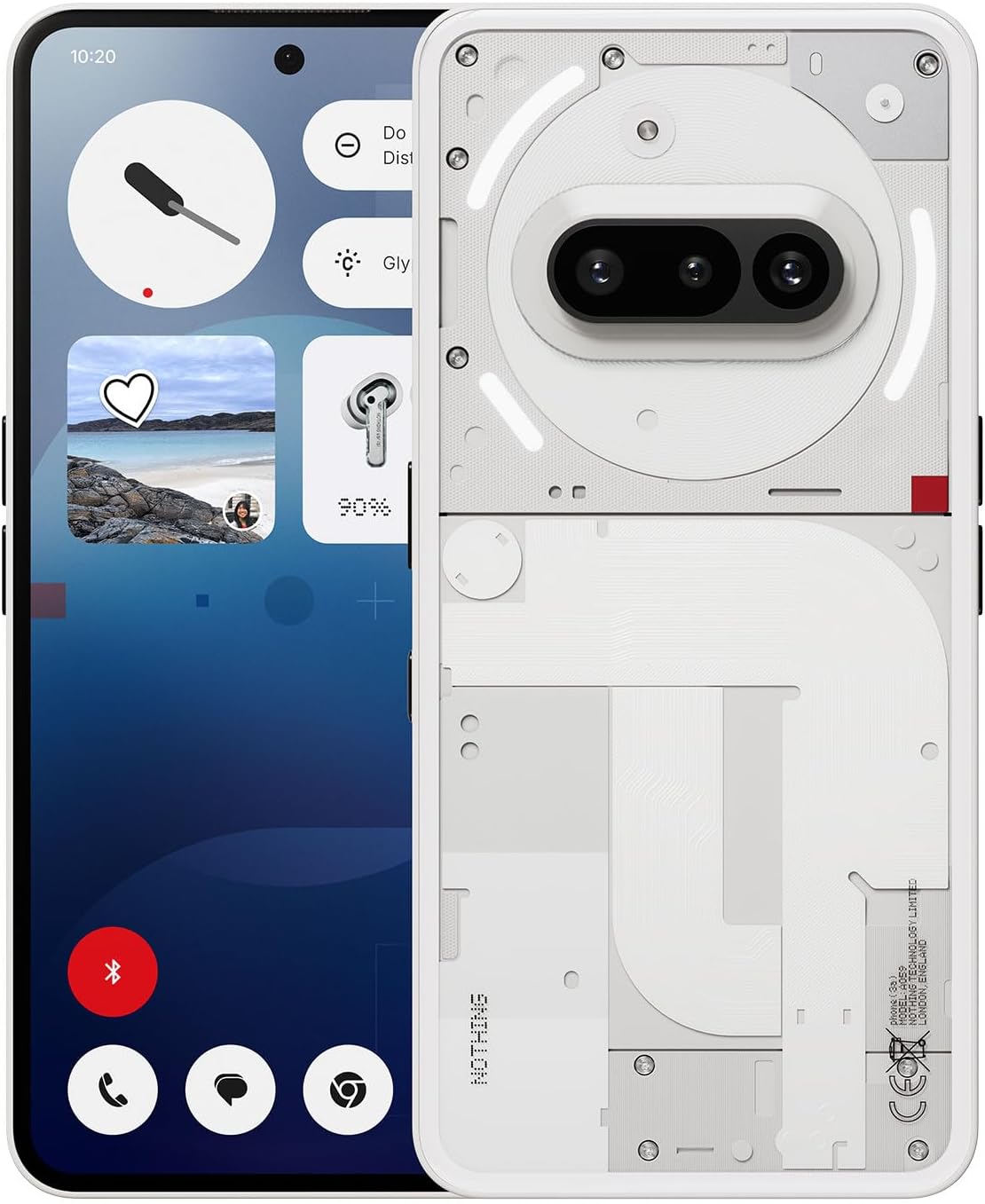 Nothing Phone (3a) 128 GB - mobile phone with 32 MP front camera, 30x ultra zoom, 50W fast charging and 6.77" FHD+ flexible AMOLED display - White 1 Nothing Phone (3a) 128 GB - mobile phone with 32 MP front camera, 30x ultra zoom, 50W fast charging and 6.77" FHD+ flexible AMOLED display - White