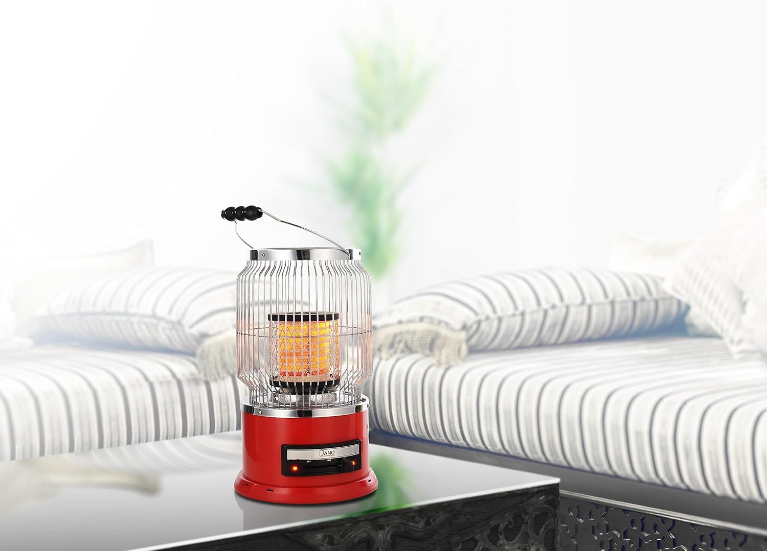 مدفأة ومجفف كهربائي E0505 بقدرة 2000 واط بهيكل من الصلب، مفتاح أمان قلاب للحماية ومستويين للتسخين يناسب احتياجاتك المختلفة من جانو، لون أحمر 4 مدفأة ومجفف كهربائي E0505 بقدرة 2000 واط بهيكل من الصلب، مفتاح أمان قلاب للحماية ومستويين للتسخين يناسب احتياجاتك المختلفة من جانو، لون أحمر - الصورة 4