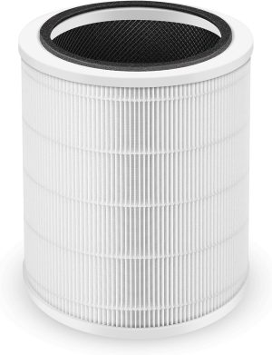 فلتر بديل لمنقي الهواء 9933S من بينريك - 3 في 1 H13 ترو هيبا والكربون النشط، يناسب منقي الهواء 9933S، عالي الكفاءة HP9933S-RF (عبوة واحدة)