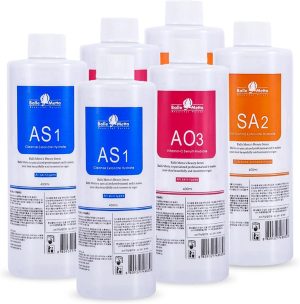 محلول هيدرا للوجه AS1 SA2 AO3 من يميفان لالة هيدرا للوجه الاحترافية، سيروم تقشير اكوا لتنظيف الوجه والعناية ببشرة الوجه والترطيب (400 مل/6 قطع)