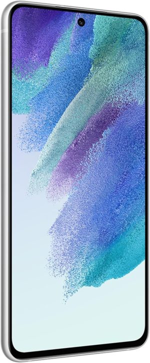 سامسونج جوال جالكسي اس 21 (FE) ثنائي شرائح الاتصال بذاكرة روم 256GB وذاكرة RAM 8GB (GSM | CDMA) هاتف ذكي 5G مفتوح من المصنع (ابيض) - النسخة العالمية