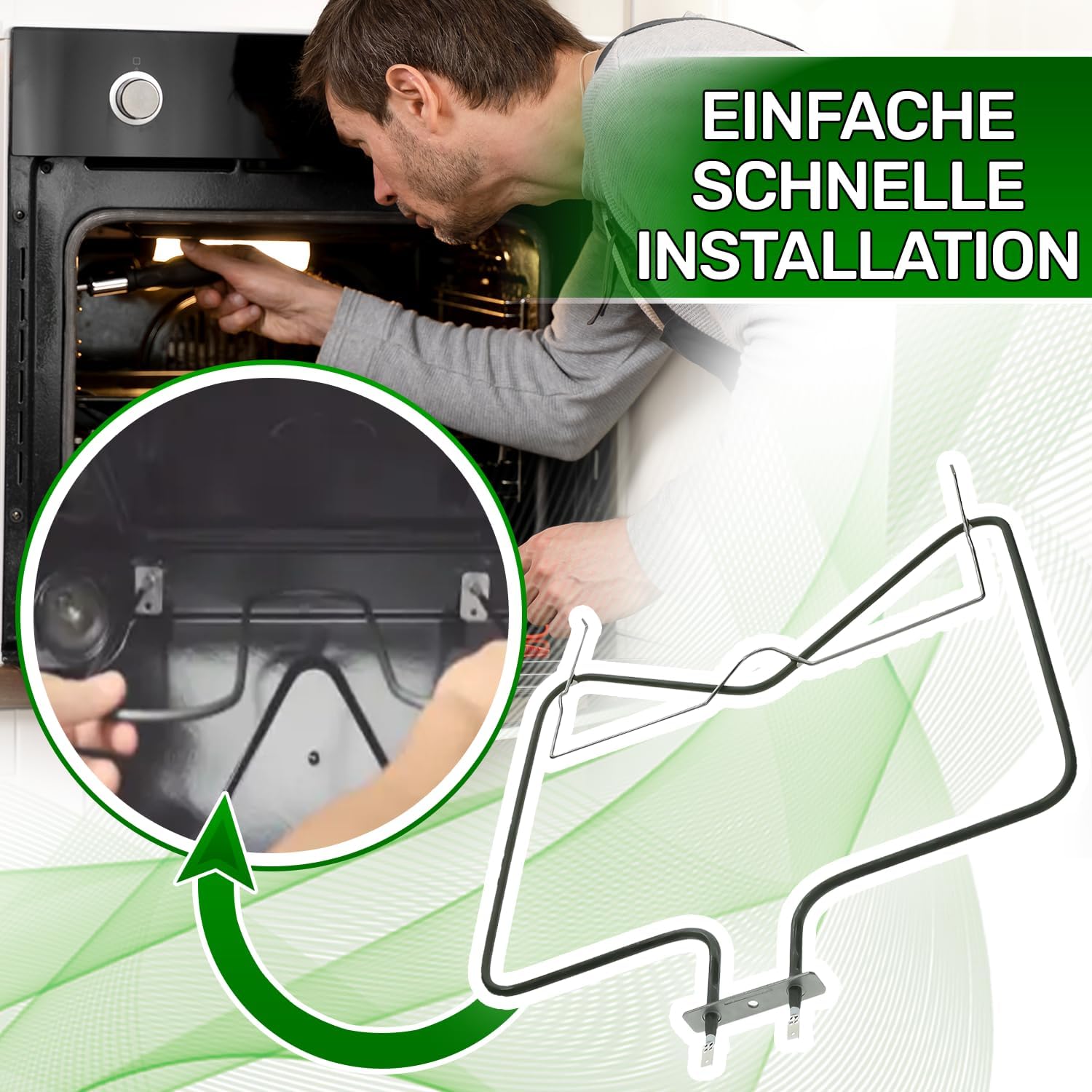 مقاوم فرن من اونيكس تيك 1150 واط 230 فولت 481010375734 لويرلبول وباوكنخت C00324022 وانديست 20.41494.000 لعنصر التسخين ايجو، أسود 5 مقاوم فرن من اونيكس تيك 1150 واط 230 فولت 481010375734 لويرلبول وباوكنخت C00324022 وانديست 20.41494.000 لعنصر التسخين ايجو، أسود - الصورة 5