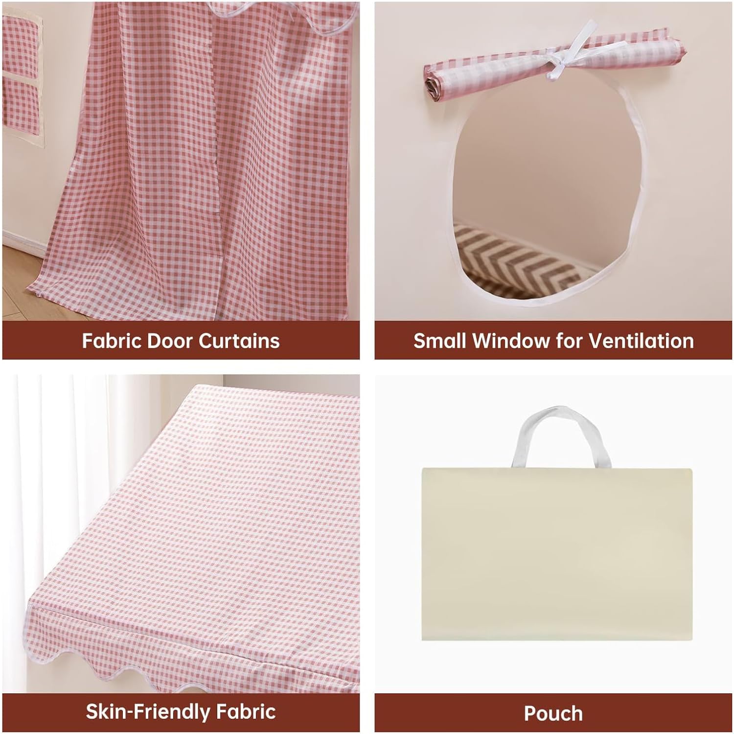 خيمة لعب كبيرة للأطفال من فينيسين، مع بساط أساسي وأضواء نجوم وأعلام وحقائب حمل - خيمة لعب للأطفال داخلية وخارجية - خيمة قابلة للغسل للأولاد والبنات - منزل لعب للأطفال الصغار (لون زهري) 5 خيمة لعب كبيرة للأطفال من فينيسين، مع بساط أساسي وأضواء نجوم وأعلام وحقائب حمل - خيمة لعب للأطفال داخلية وخارجية - خيمة قابلة للغسل للأولاد والبنات - منزل لعب للأطفال الصغار (لون زهري) - الصورة 5