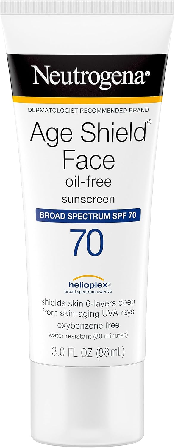 لوشن واقي الشمس للوجه إيج شيلد من نيتروجينا مع طيف واسع بعامل وقاية أشعة 70 شمسي مرطب لا يسد المسام للمساعدة في منع علامات تقدم السن خالٍ حمض بارا أمينو بنزويك 90 مل عبوة 3 قطع، مننيوتريجينا 3 لوشن واقي الشمس للوجه إيج شيلد من نيتروجينا مع طيف واسع بعامل وقاية أشعة 70 شمسي مرطب لا يسد المسام للمساعدة في منع علامات تقدم السن خالٍ حمض بارا أمينو بنزويك 90 مل عبوة 3 قطع، مننيوتريجينا - الصورة 3