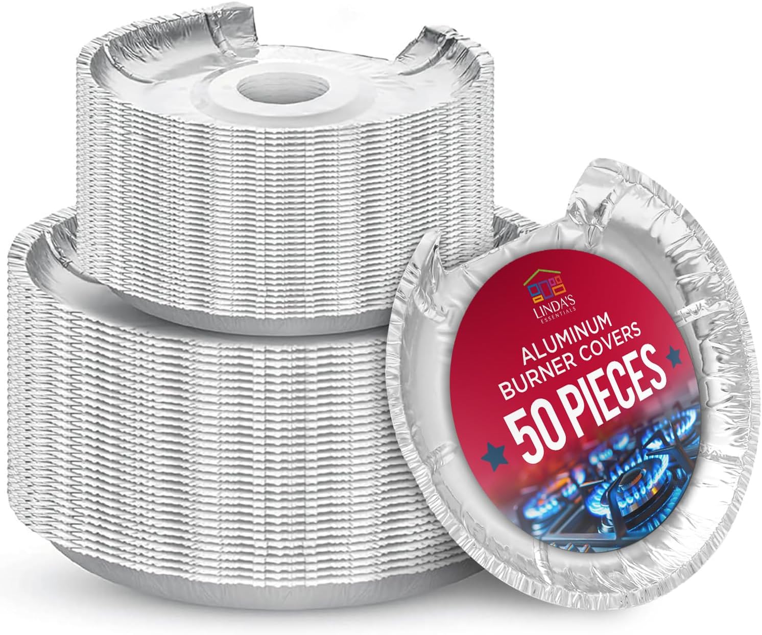 اغطية موقد كهربائي من الالومنيوم (عبوة من 50 قطعة) - صواني تنقيط للموقد الكهربائي للاستعمال مرة واحدة، بطانات موقد مستديرة من الرقائق المعدنية مقاس 6 و8 انش للموقد الكهربائي، اغطية علوية للموقد، أزرق 1 اغطية موقد كهربائي من الالومنيوم (عبوة من 50 قطعة) - صواني تنقيط للموقد الكهربائي للاستعمال مرة واحدة، بطانات موقد مستديرة من الرقائق المعدنية مقاس 6 و8 انش للموقد الكهربائي، اغطية علوية للموقد، أزرق