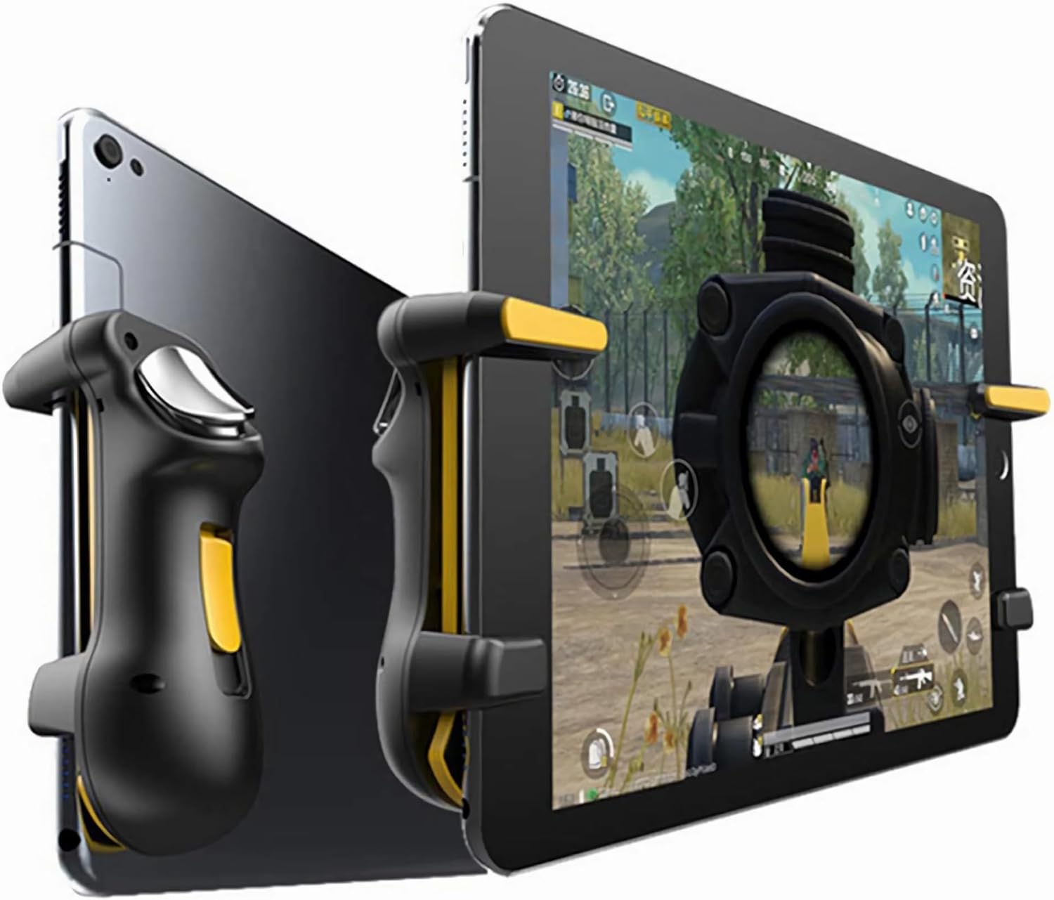 ذراع تحكم العاب بابجي مع اطلاق سريع من اكسيفور، مقبض 4 اصابع، عصا L1R1، اداة لاسلكية لاجهزة ايباد والتابلت واندرويد وiOS، هاتف ذكي، USB 1 ذراع تحكم العاب بابجي مع اطلاق سريع من اكسيفور، مقبض 4 اصابع، عصا L1R1، اداة لاسلكية لاجهزة ايباد والتابلت واندرويد وiOS، هاتف ذكي، USB