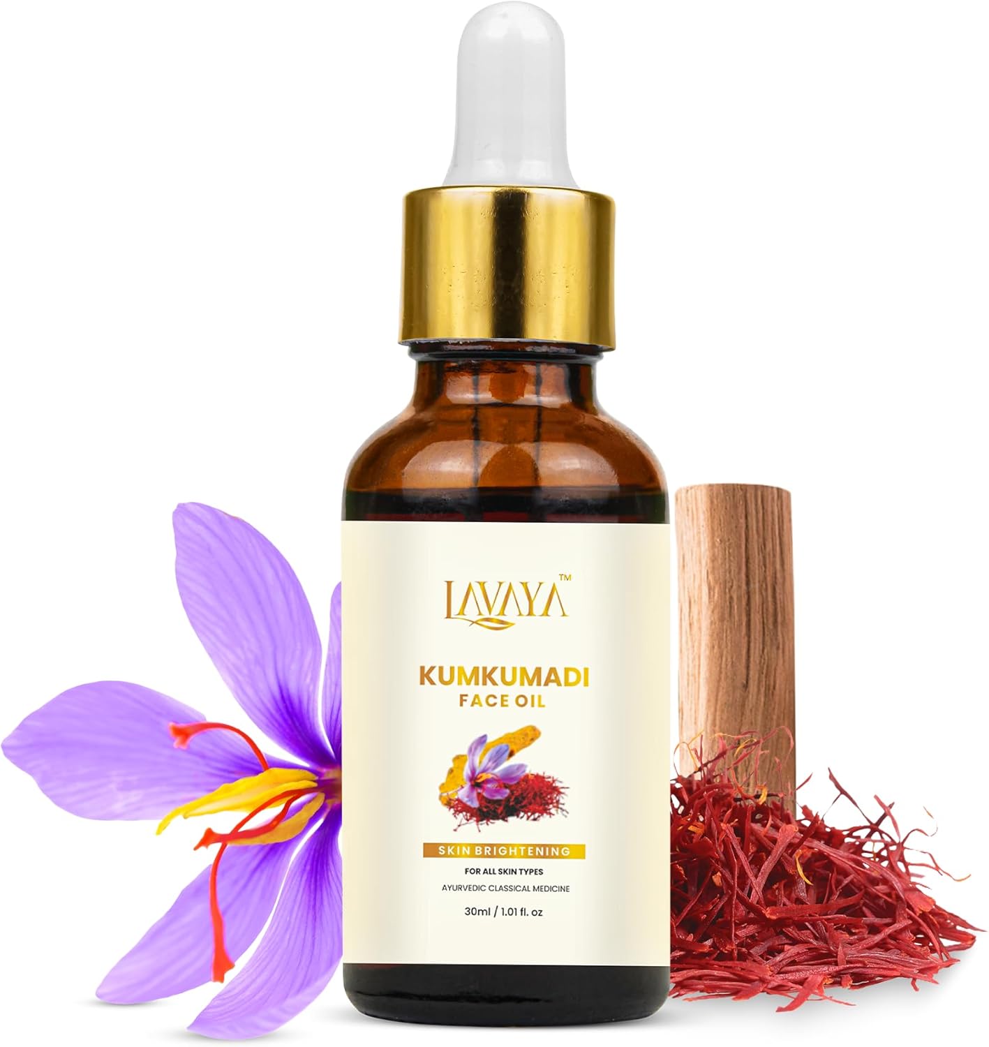 سيروم زيت كومكومادي تيلام لتبييض وتفتيح الوجه من لافايا ناتشورالز، زيت كومكومادي للوجه للبشرة المتوهجة، 30 مل 1 سيروم زيت كومكومادي تيلام لتبييض وتفتيح الوجه من لافايا ناتشورالز، زيت كومكومادي للوجه للبشرة المتوهجة، 30 مل