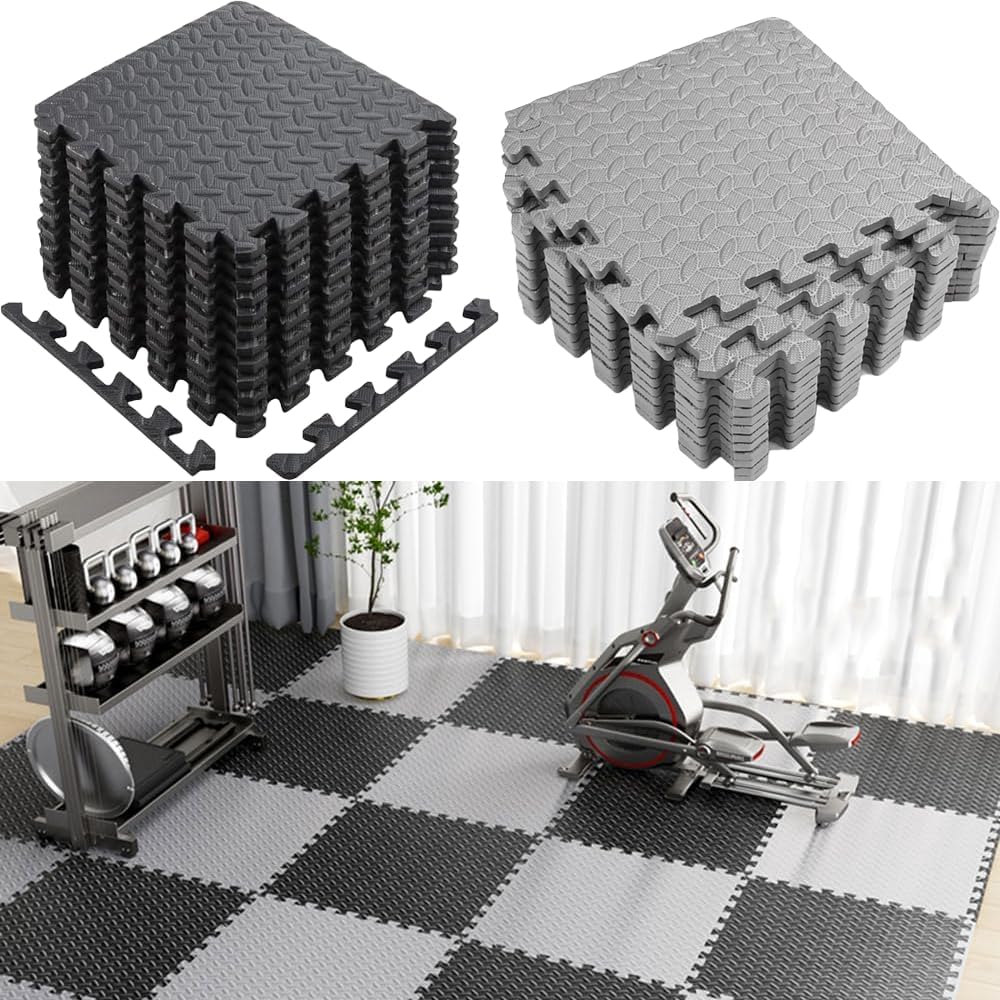 سجادة ارضية متشابكة 12 قطعة من اكس ان اسو، سجادة ارضية للتمارين الرياضية، سجادة ارضية سميكة وناعمة من فوم ايفا للاطفال، سجادة لعب سميكة 12 ملم للمنزل وصالة الالعاب الرياضية، 30 × 30 × 1.2 سم (6 قطع 1 سجادة ارضية متشابكة 12 قطعة من اكس ان اسو، سجادة ارضية للتمارين الرياضية، سجادة ارضية سميكة وناعمة من فوم ايفا للاطفال، سجادة لعب سميكة 12 ملم للمنزل وصالة الالعاب الرياضية، 30 × 30 × 1.2 سم (6 قطع