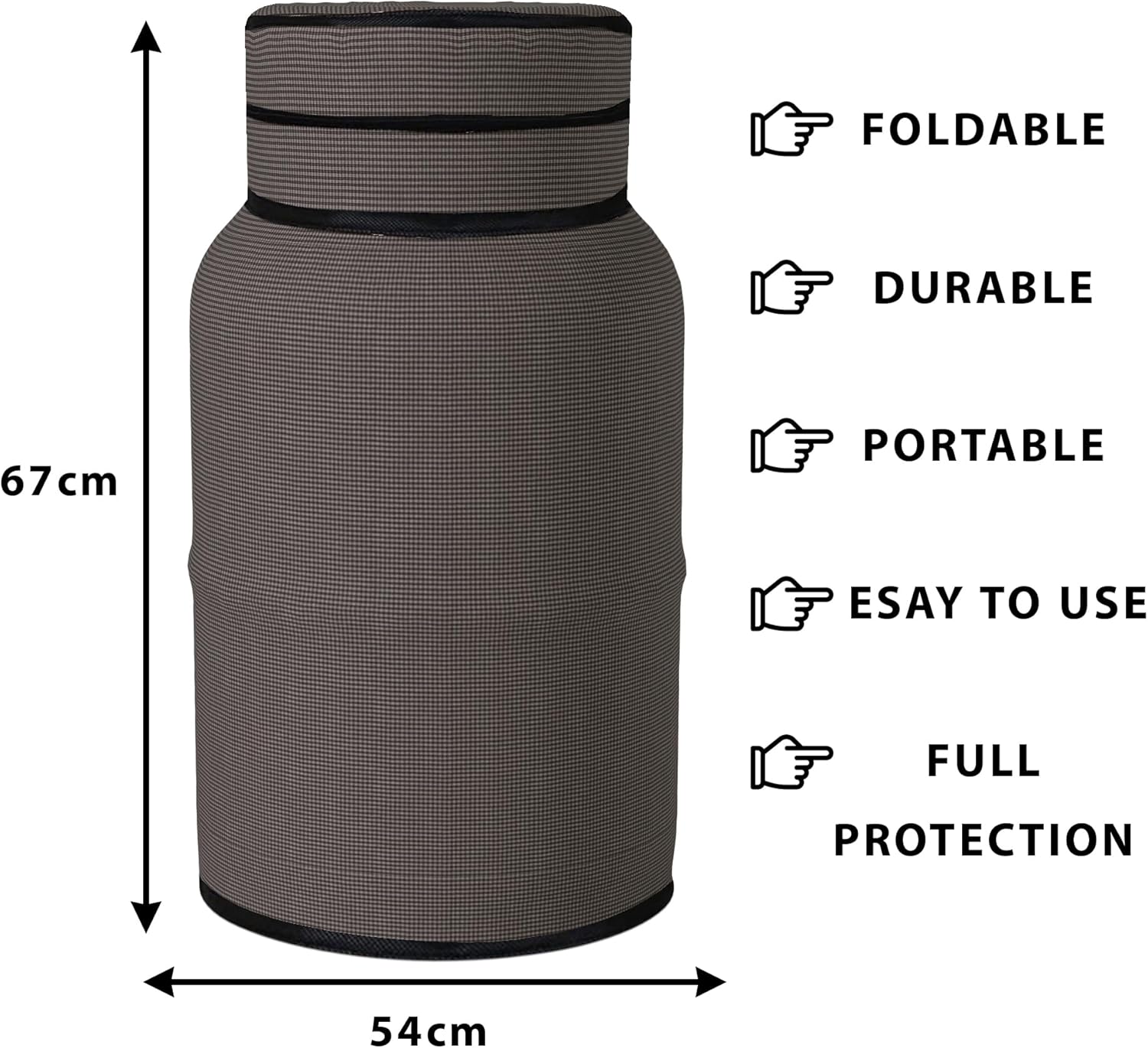 كوبر اندستريز عبوة من 2 غطاء اسطوانة | غطاء اسطوانة للمطبخ | غطاء اسطوانة الغاز | غطاء خزان الاسطوانة | غطاء اسطوانة غاز البترول المسال من بلاستيك PVC | غطاء اسطوانة قابل للطي | مربعات صغيرة | بني 3 كوبر اندستريز عبوة من 2 غطاء اسطوانة | غطاء اسطوانة للمطبخ | غطاء اسطوانة الغاز | غطاء خزان الاسطوانة | غطاء اسطوانة غاز البترول المسال من بلاستيك PVC | غطاء اسطوانة قابل للطي | مربعات صغيرة | بني - الصورة 3
