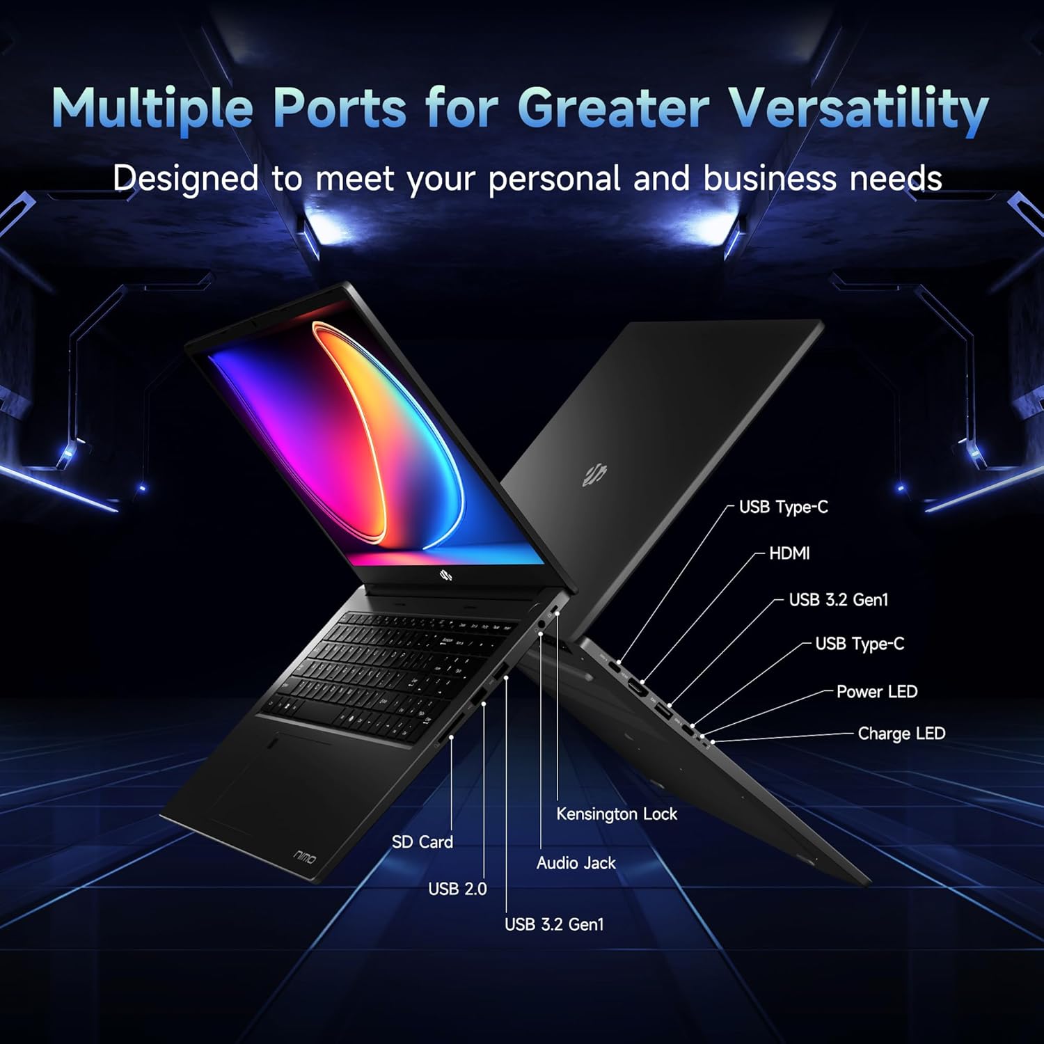 لابتوب ألعاب شاشة IPS FHD 17.3 بوصة ثماني نواة AMD رايزن 7 6800H 32GB DDR5 RAM 1TB SSD (يتفوق على انتل i7-12700H حتى 4.7GHz) AMD راديون 680M لوحة مفاتيح بإضاءة خلفية 100 واط نوع C بصمة الإصبع من نيمو 6 لابتوب ألعاب شاشة IPS FHD 17.3 بوصة ثماني نواة AMD رايزن 7 6800H 32GB DDR5 RAM 1TB SSD (يتفوق على انتل i7-12700H حتى 4.7GHz) AMD راديون 680M لوحة مفاتيح بإضاءة خلفية 100 واط نوع C بصمة الإصبع من نيمو - الصورة 6