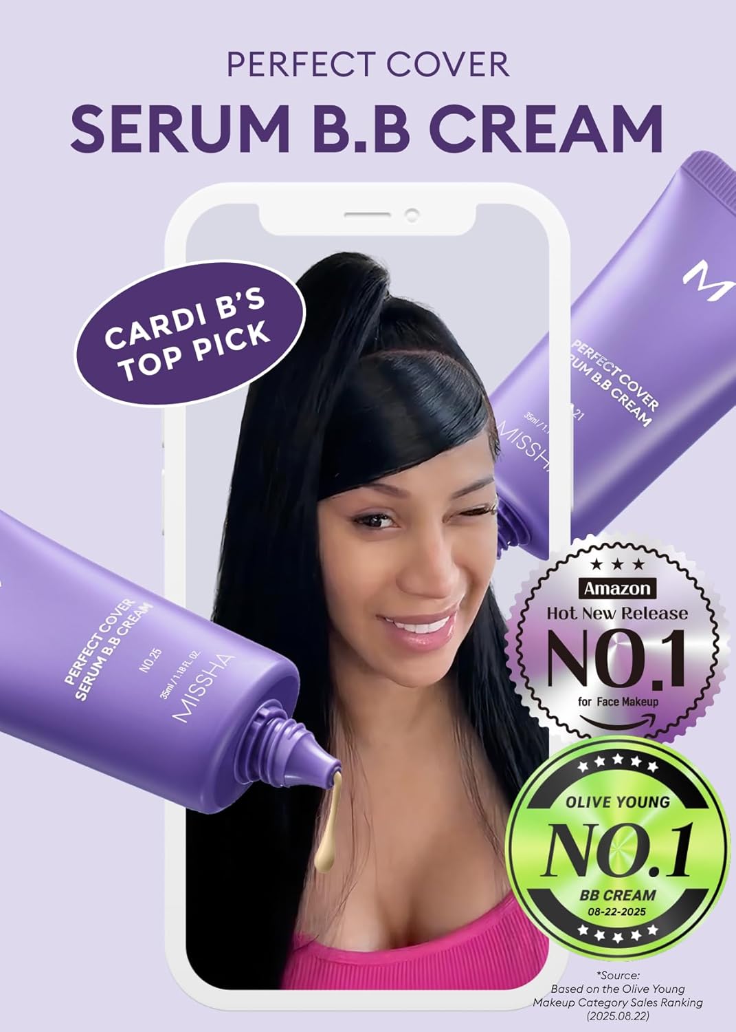 ميشا كريم اساس بي بي من ام بيرفيكت كوفر سيروم رقم 23 طبيعي بيج فاتح/متوسط مع لون بارد ومحايد، مكياج كريم اساس للعناية بالبشرة، مرطب ملون، مركب سوبر فود، تغطية قابلة للبناء، 1.18 اونصة سائلة 2 ميشا كريم اساس بي بي من ام بيرفيكت كوفر سيروم رقم 23 طبيعي بيج فاتح/متوسط مع لون بارد ومحايد، مكياج كريم اساس للعناية بالبشرة، مرطب ملون، مركب سوبر فود، تغطية قابلة للبناء، 1.18 اونصة سائلة - الصورة 2