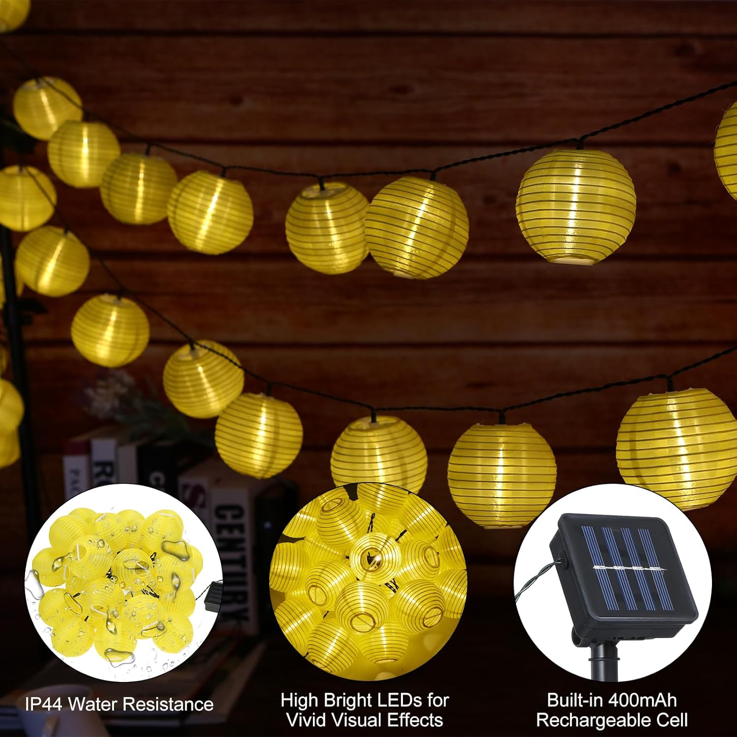 40 مصباح LED يعمل بالطاقة الشمسية بطول 8 متر/26.2 قدم من لابيموس، مصباح حديقة مع سطوع مستمر وفلاش ووضعين للاضاءة، مرن وقابل للانحناء بتصنيف IP44 لمقاومة المياه والغبار 400mAh 7 40 مصباح LED يعمل بالطاقة الشمسية بطول 8 متر/26.2 قدم من لابيموس، مصباح حديقة مع سطوع مستمر وفلاش ووضعين للاضاءة، مرن وقابل للانحناء بتصنيف IP44 لمقاومة المياه والغبار 400mAh - الصورة 7