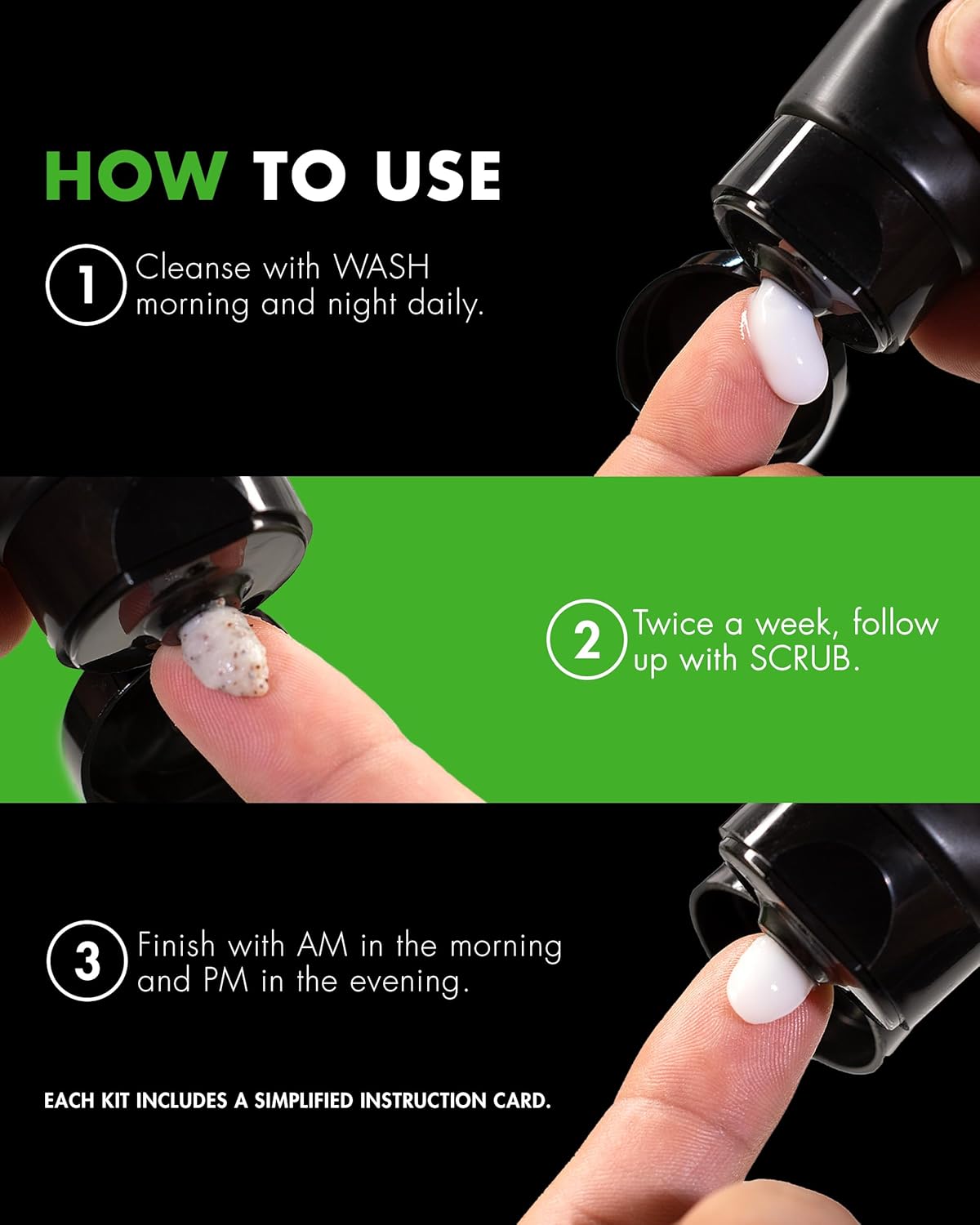 نظام تيج هانلي للعناية بالبشرة للرجال - المستوى 1 | مجموعة المنتجات الروتينية للرجال: غسول الوجه مرطب الصباح مقشر للوجه ليلي | تنظيف وشد وترطيب بشرتك الأفضل مظهرًا أسود 4 نظام تيج هانلي للعناية بالبشرة للرجال - المستوى 1 | مجموعة المنتجات الروتينية للرجال: غسول الوجه مرطب الصباح مقشر للوجه ليلي | تنظيف وشد وترطيب بشرتك الأفضل مظهرًا أسود - الصورة 4