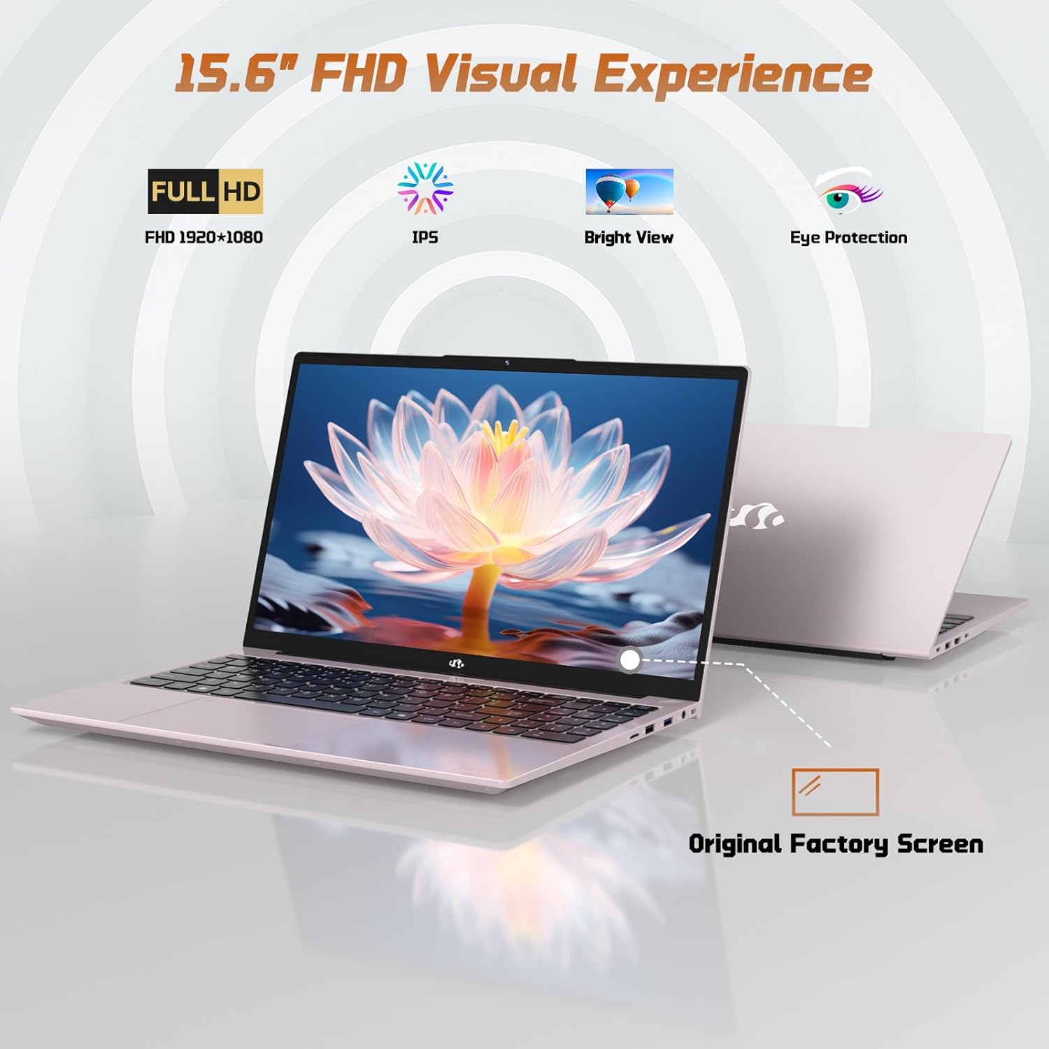 نيمو لابتوب 15.6 انش FHD IPS للطلاب - ذاكرة RAM 16GB وSSD 512GB رباعي النواة جيل 13 انتل N150 (يتفوق على i3-1115G4، حتى 3.6GHz)، 65 واط GaN Type-C، بصمة اصبع، كيبورد باضاءة خلفية، واي فاي 6، بلوتوث 5 نيمو لابتوب 15.6 انش FHD IPS للطلاب - ذاكرة RAM 16GB وSSD 512GB رباعي النواة جيل 13 انتل N150 (يتفوق على i3-1115G4، حتى 3.6GHz)، 65 واط GaN Type-C، بصمة اصبع، كيبورد باضاءة خلفية، واي فاي 6، بلوتوث - الصورة 5