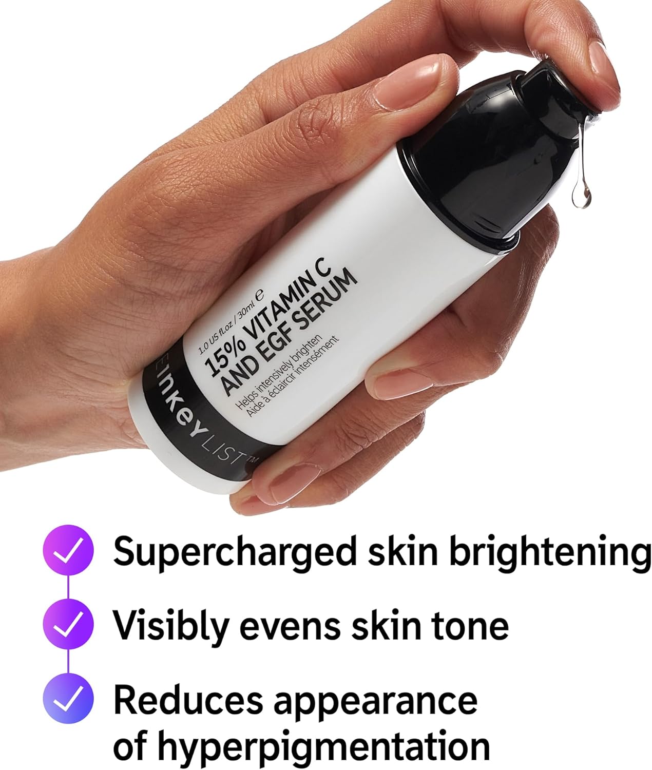 سيروم فيتامين سي وEGF بنسبة 15% من ذا انكي ليست يساعد على تفتيح جميع انواع البشرة بشكل مكثف، 30 مل، للجنسين، 30.0 ملليلتر 4 سيروم فيتامين سي وEGF بنسبة 15% من ذا انكي ليست يساعد على تفتيح جميع انواع البشرة بشكل مكثف، 30 مل، للجنسين، 30.0 ملليلتر - الصورة 4