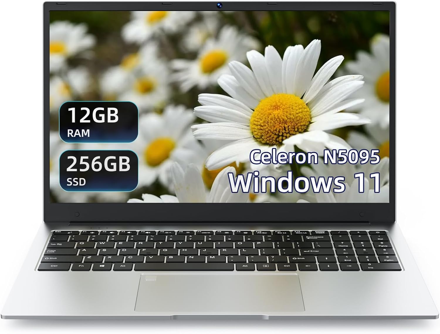 Laptop Windows 11 Pro Computer 15.6", 12GB RAM with Notebook 256GB ROM, N5095 CPU Processors up to 2.9 GHZ, 5G WiFi/BT 4.2/HDMI - Business Laptops/Student Computer, Small Laptop with Wired Mouse & Pad 1 Laptop Windows 11 Pro Computer 15.6", 12GB RAM with Notebook 256GB ROM, N5095 CPU Processors up to 2.9 GHZ, 5G WiFi/BT 4.2/HDMI - Business Laptops/Student Computer, Small Laptop with Wired Mouse & Pad