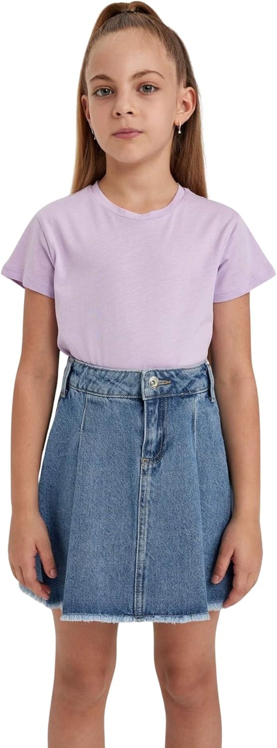 تي شيرت للبنات طراز B0672a8 من ديفاكتو 1 تي شيرت للبنات طراز B0672a8 من ديفاكتو