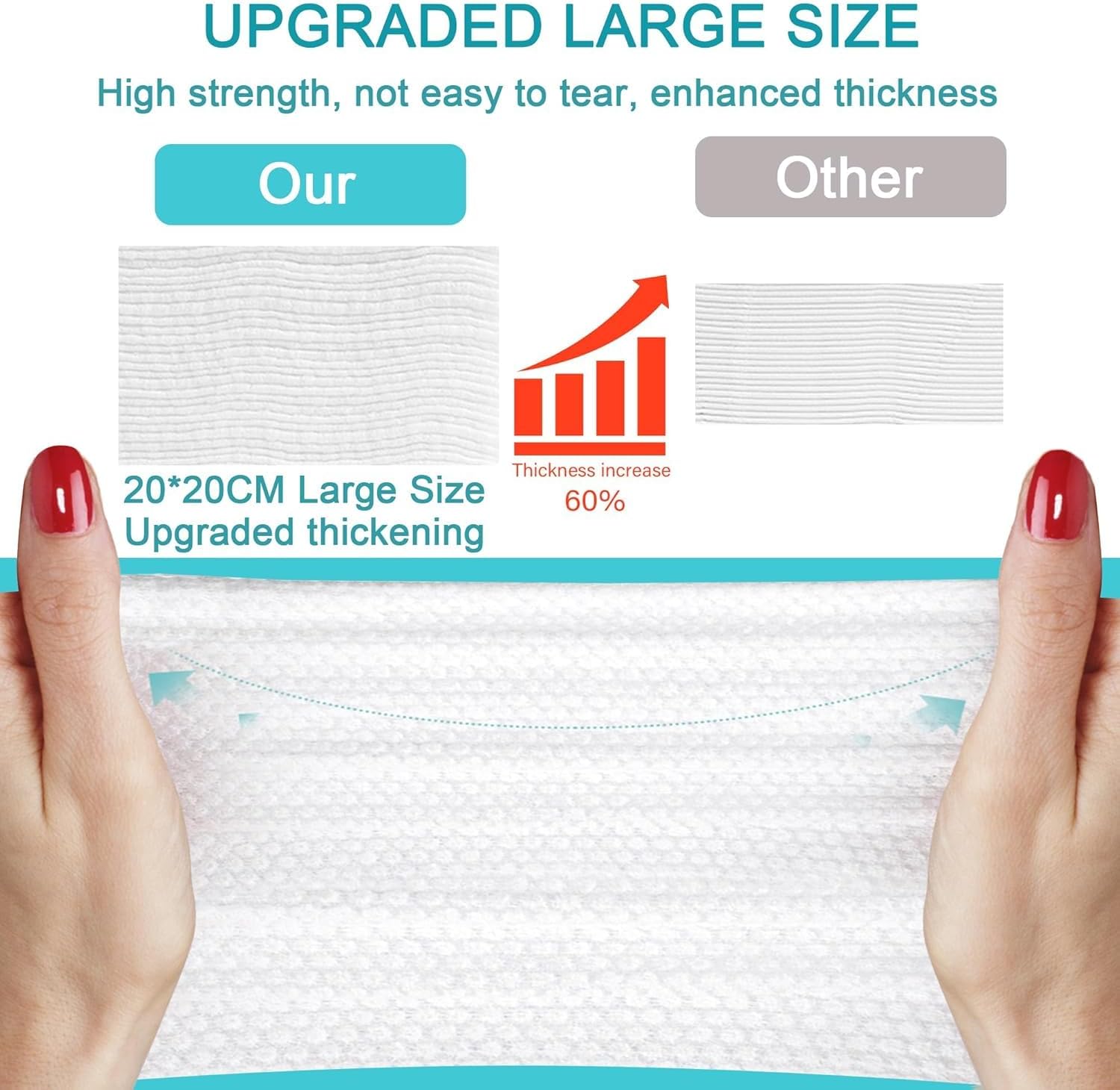 مناديل قطنية جافة للوجه، منشفة وجه للتنظيف العميق متعددة الأغراض للعناية بالبشرة، مناديل مكياج للوجه ومناشف الوجه، مناديل قطنية فائقة النعومة جافة ورطبة من القطن مزدوجة الاستخدام من 72 قطعة (1 عبوة) 5 مناديل قطنية جافة للوجه، منشفة وجه للتنظيف العميق متعددة الأغراض للعناية بالبشرة، مناديل مكياج للوجه ومناشف الوجه، مناديل قطنية فائقة النعومة جافة ورطبة من القطن مزدوجة الاستخدام من 72 قطعة (1 عبوة) - الصورة 5