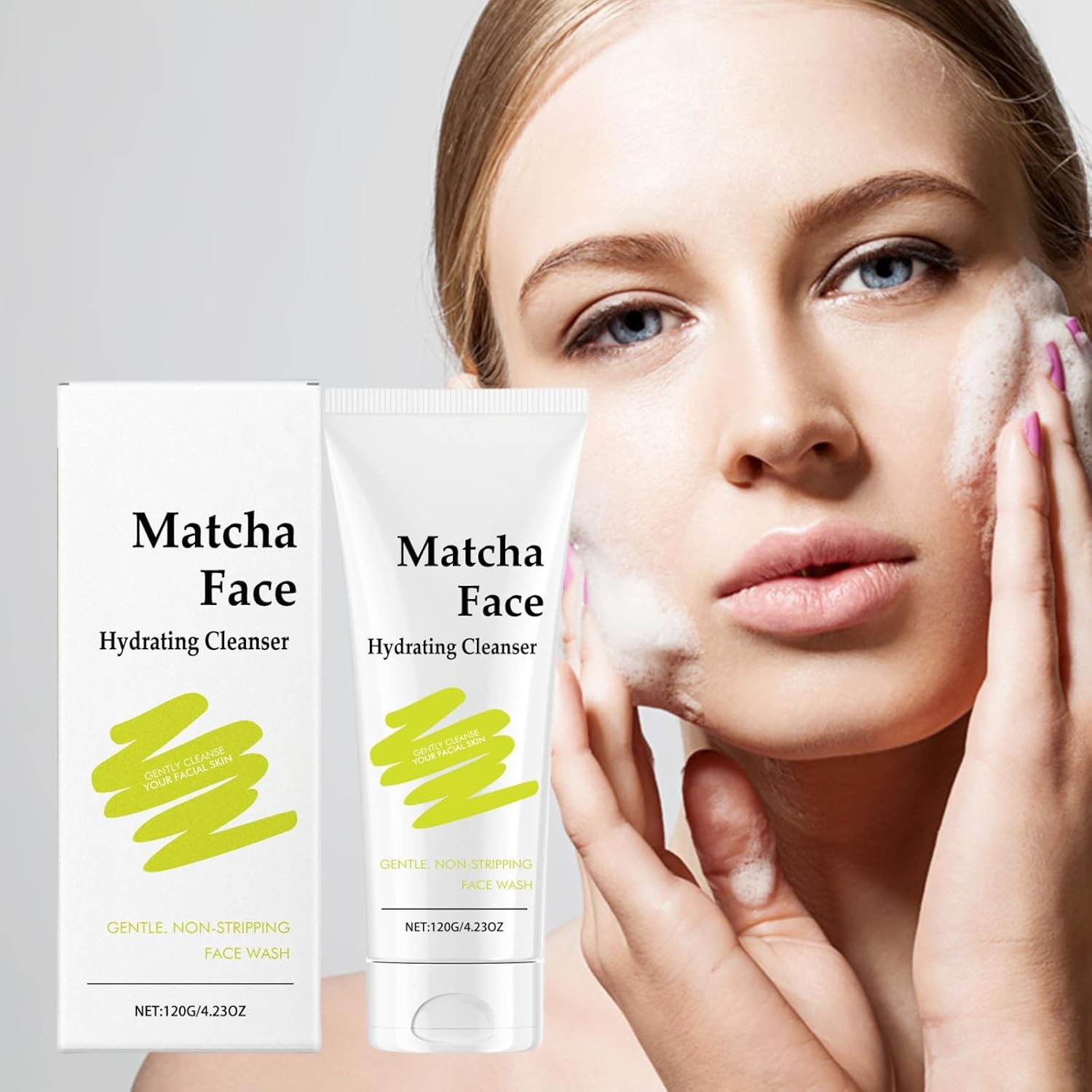 منظف الوجه المرطب من ماتشا، منظف للوجه اليومي غير قابل للتجريد، جل مرطب كلي/ انسر، للوجه لجميع انواع البشرة، منظف للوجه لجميع انواع البشرة 8 منظف الوجه المرطب من ماتشا، منظف للوجه اليومي غير قابل للتجريد، جل مرطب كلي/ انسر، للوجه لجميع انواع البشرة، منظف للوجه لجميع انواع البشرة - الصورة 8