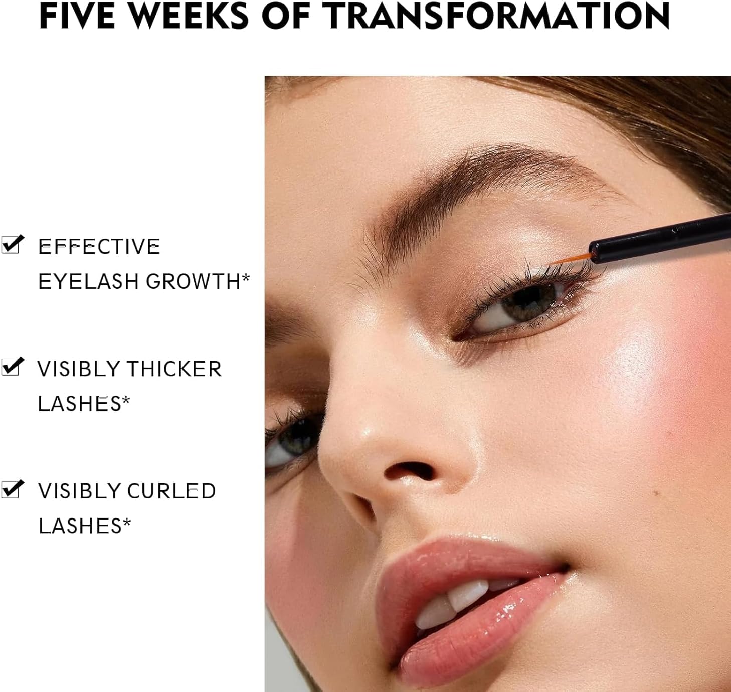 سيروم نمو الرموش، 5 مل معزز للرموش لرموش اطول واكثر سمكا وامتلاء، تركيبة عضوية ونباتية سريعة الظهور 3 سيروم نمو الرموش، 5 مل معزز للرموش لرموش اطول واكثر سمكا وامتلاء، تركيبة عضوية ونباتية سريعة الظهور - الصورة 3