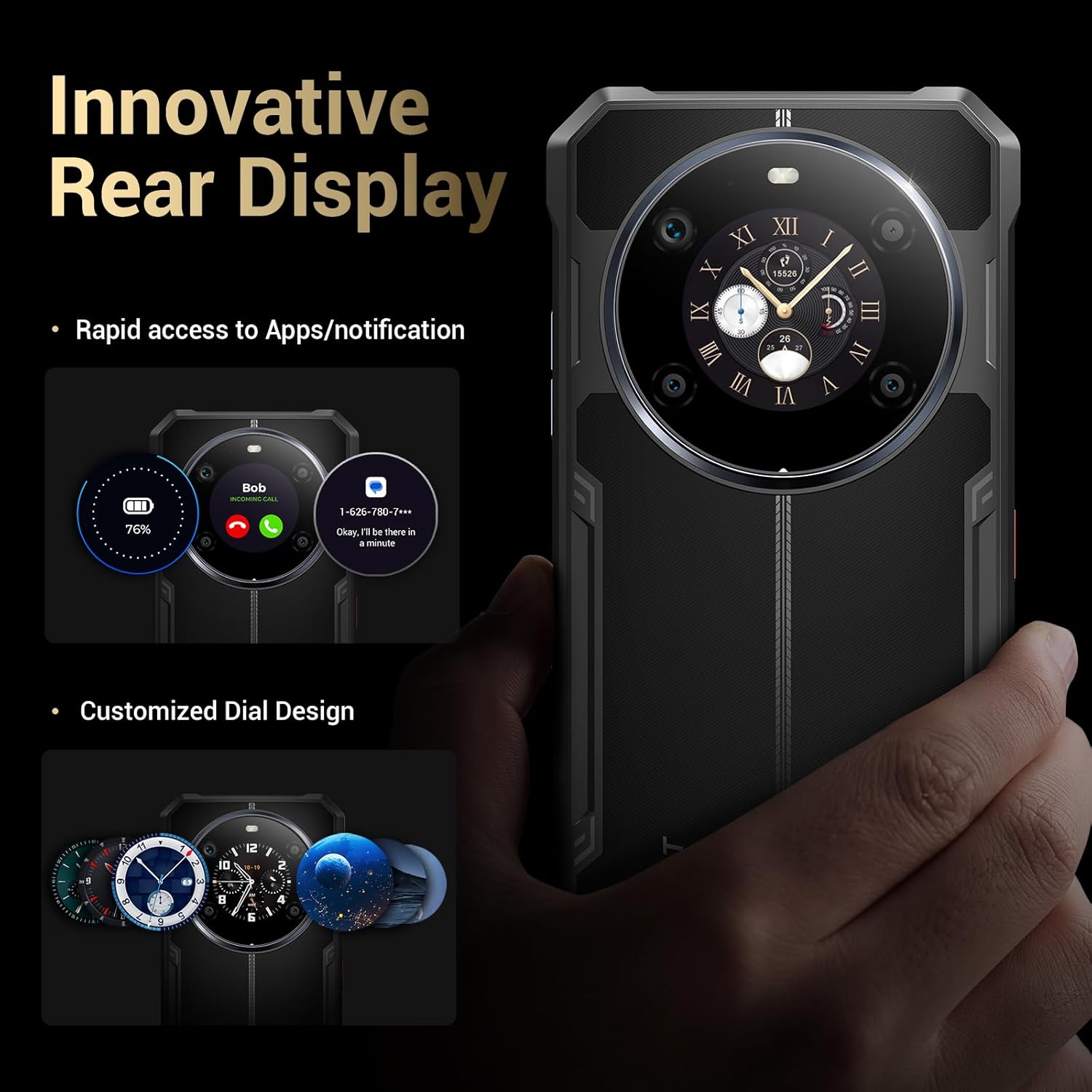 جوال العاب متين F109S من فوسيبوت 6.74 انش HD + شاشة مزدوجة 1.35 انش بطارية 10600mAh 24GB+256GB/2TB اندرويد 15 كاميرا خلفية 50MP مقاوم للماء 2 جوال العاب متين F109S من فوسيبوت 6.74 انش HD + شاشة مزدوجة 1.35 انش بطارية 10600mAh 24GB+256GB/2TB اندرويد 15 كاميرا خلفية 50MP مقاوم للماء - الصورة 2