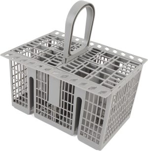 يجويوس سلة فضية بديلة لغسالة الصحون، سلة ادوات مائدة عالمية متعددة الوظائف للسكين والشوكة