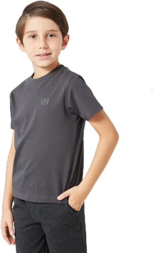 REDTAG Boys Beige And Charcoal Shirt Set (Pack Of 2), Beige