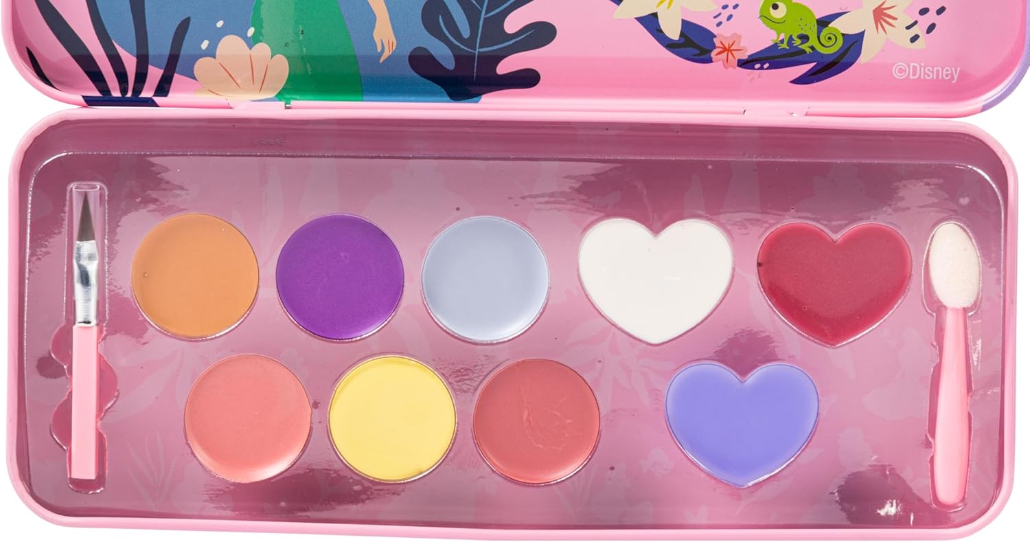 طقم مكياج من ليب سماكر بتصميم علبة أميرات ديزني – يشمل ملمعات شفاه وكريمات لامعة لإطلالة الأميرة، مع أداة تطبيق مكياج للأطفال 4 طقم مكياج من ليب سماكر بتصميم علبة أميرات ديزني – يشمل ملمعات شفاه وكريمات لامعة لإطلالة الأميرة، مع أداة تطبيق مكياج للأطفال - الصورة 4