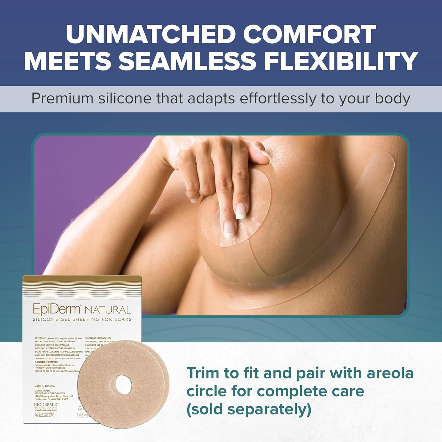 بيوديرميس ايبي ديرم Mastopexy (زوج واحد) 12.6 × 3.8 انش (32.0 × 9.6 سم) طبيعي 3 بيوديرميس ايبي ديرم Mastopexy (زوج واحد) 12.6 × 3.8 انش (32.0 × 9.6 سم) طبيعي - الصورة 3