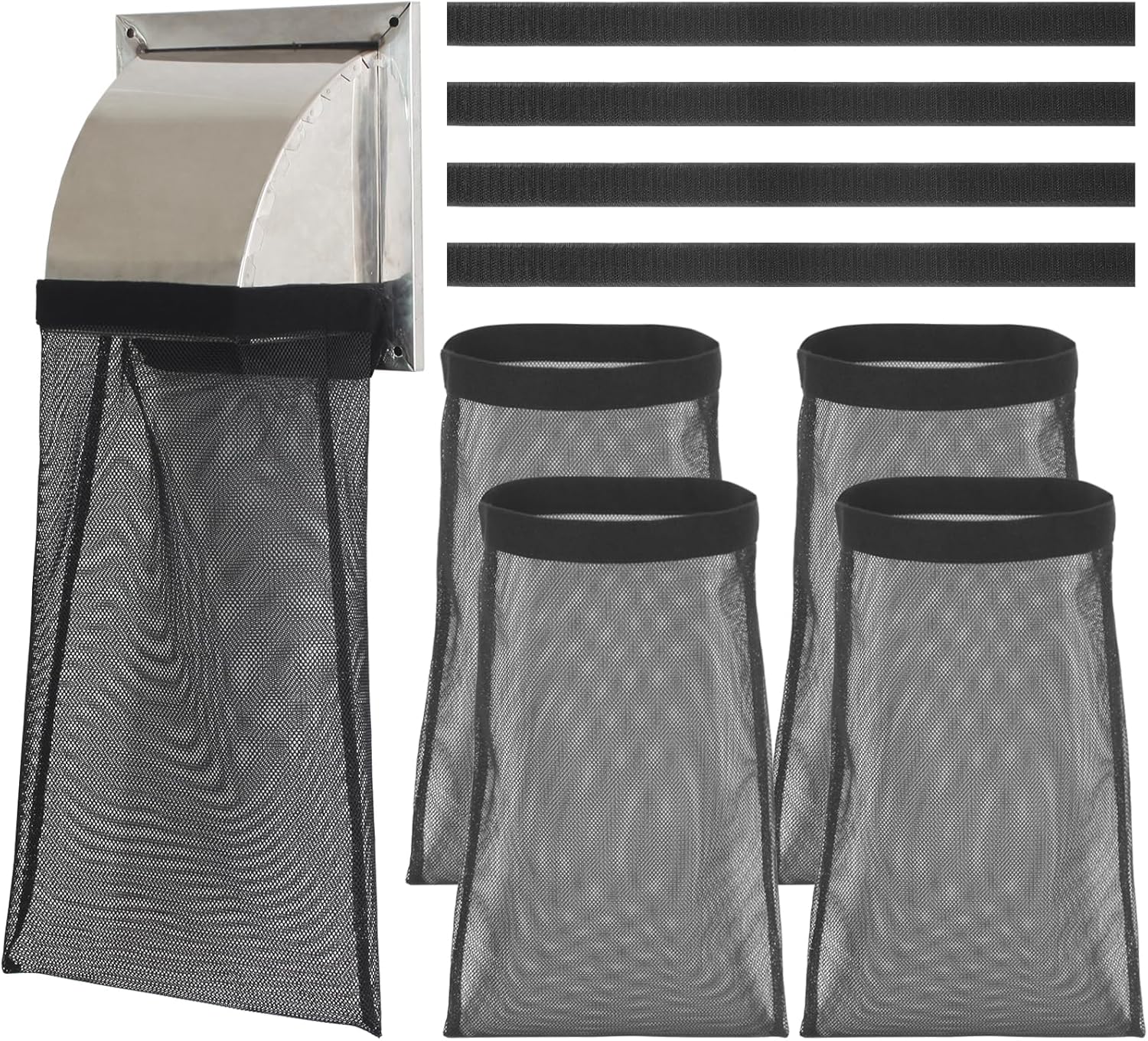 4 قطع من مجففات الوبر - كيس مصيدة الوبر بفتحات تهوية للمجفف في الهواء الطلق لجمع الغبار والوبر 1 4 قطع من مجففات الوبر - كيس مصيدة الوبر بفتحات تهوية للمجفف في الهواء الطلق لجمع الغبار والوبر