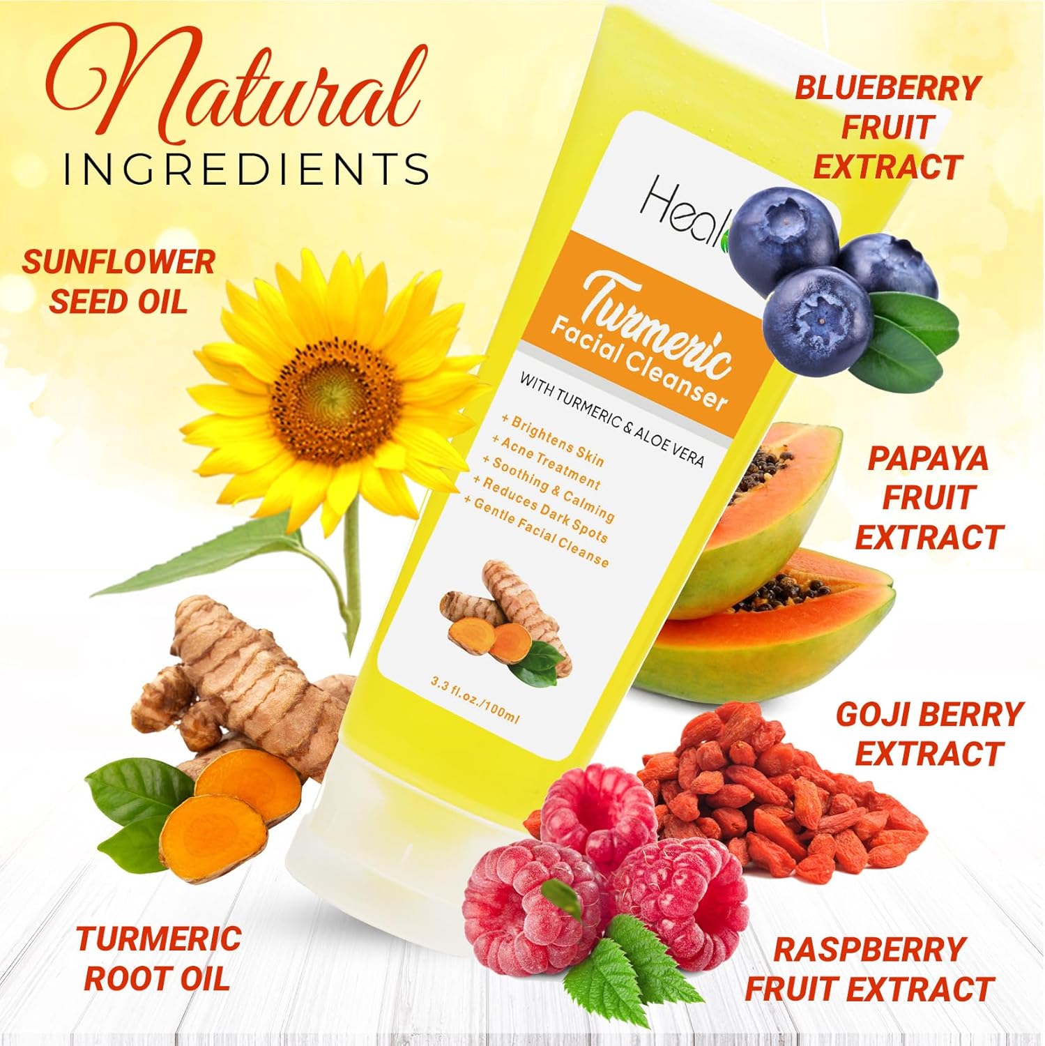 غسول وجه من الكركم - صابون سائل للبشرة الشفافة بالكركم - منظف وجه طبيعي 100% مضاد للشيخوخة للبقع والبقع العمرية واضرار الشمس وتغير اللون - صابون الكركم لعلاج التخلص من السموم، من هوربلوف 4 غسول وجه من الكركم - صابون سائل للبشرة الشفافة بالكركم - منظف وجه طبيعي 100% مضاد للشيخوخة للبقع والبقع العمرية واضرار الشمس وتغير اللون - صابون الكركم لعلاج التخلص من السموم، من هوربلوف - الصورة 4