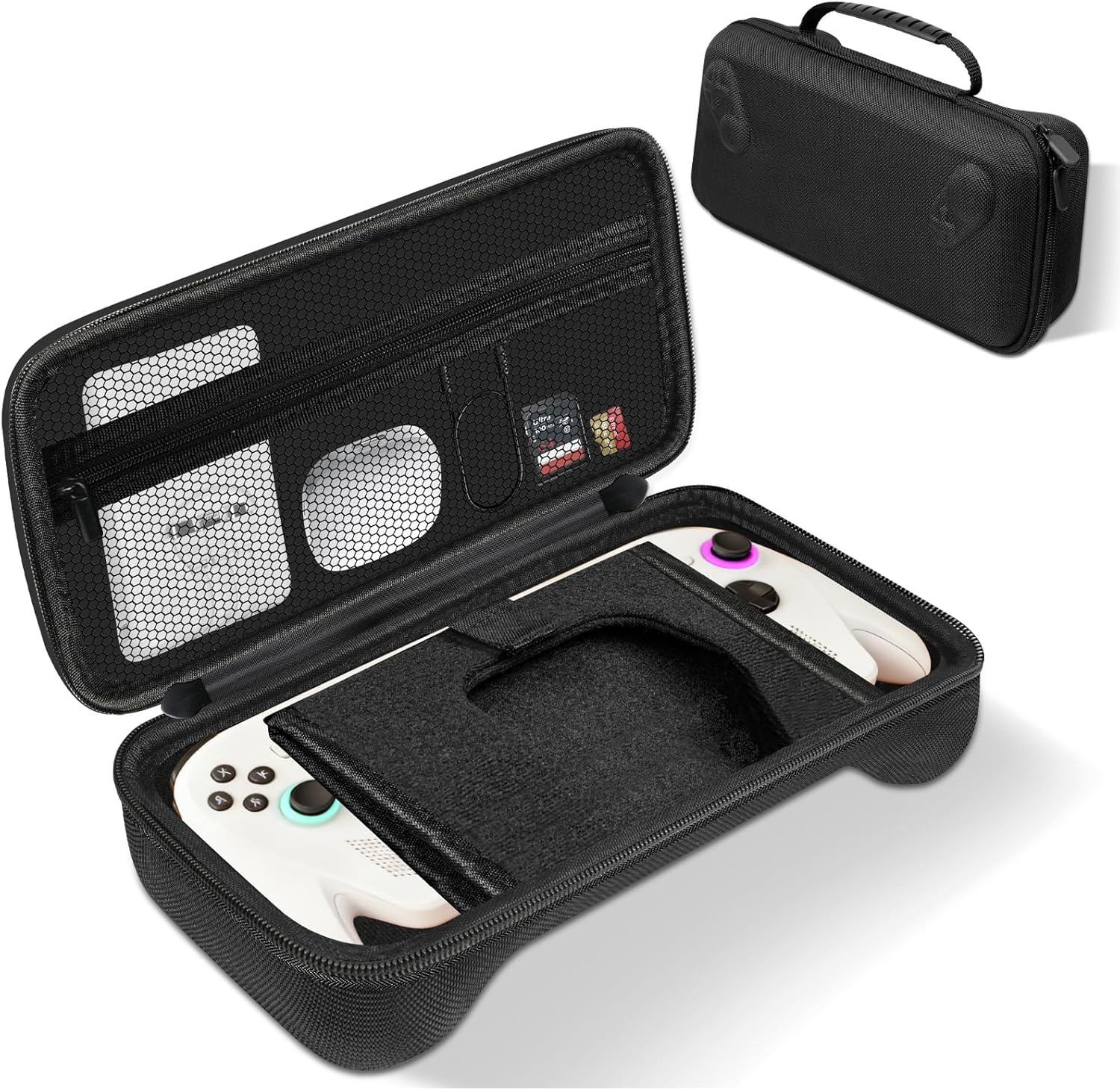 Cochanvie Carrying Case Compatible with ASUS ROG Xbox Ally/ Xbox Ally X 2025, with Mesh Pocket & Built-in Stand for Console and Accessories 1 Cochanvie Carrying Case Compatible with ASUS ROG Xbox Ally/ Xbox Ally X 2025, with Mesh Pocket & Built-in Stand for Console and Accessories