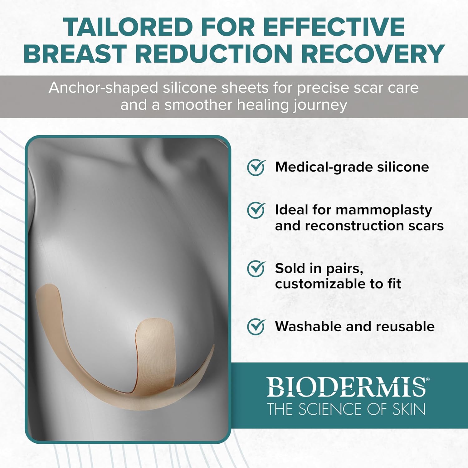 بيوديرميس ايبي ديرم Mastopexy (زوج واحد) 12.6 × 3.8 انش (32.0 × 9.6 سم) طبيعي 2 بيوديرميس ايبي ديرم Mastopexy (زوج واحد) 12.6 × 3.8 انش (32.0 × 9.6 سم) طبيعي - الصورة 2